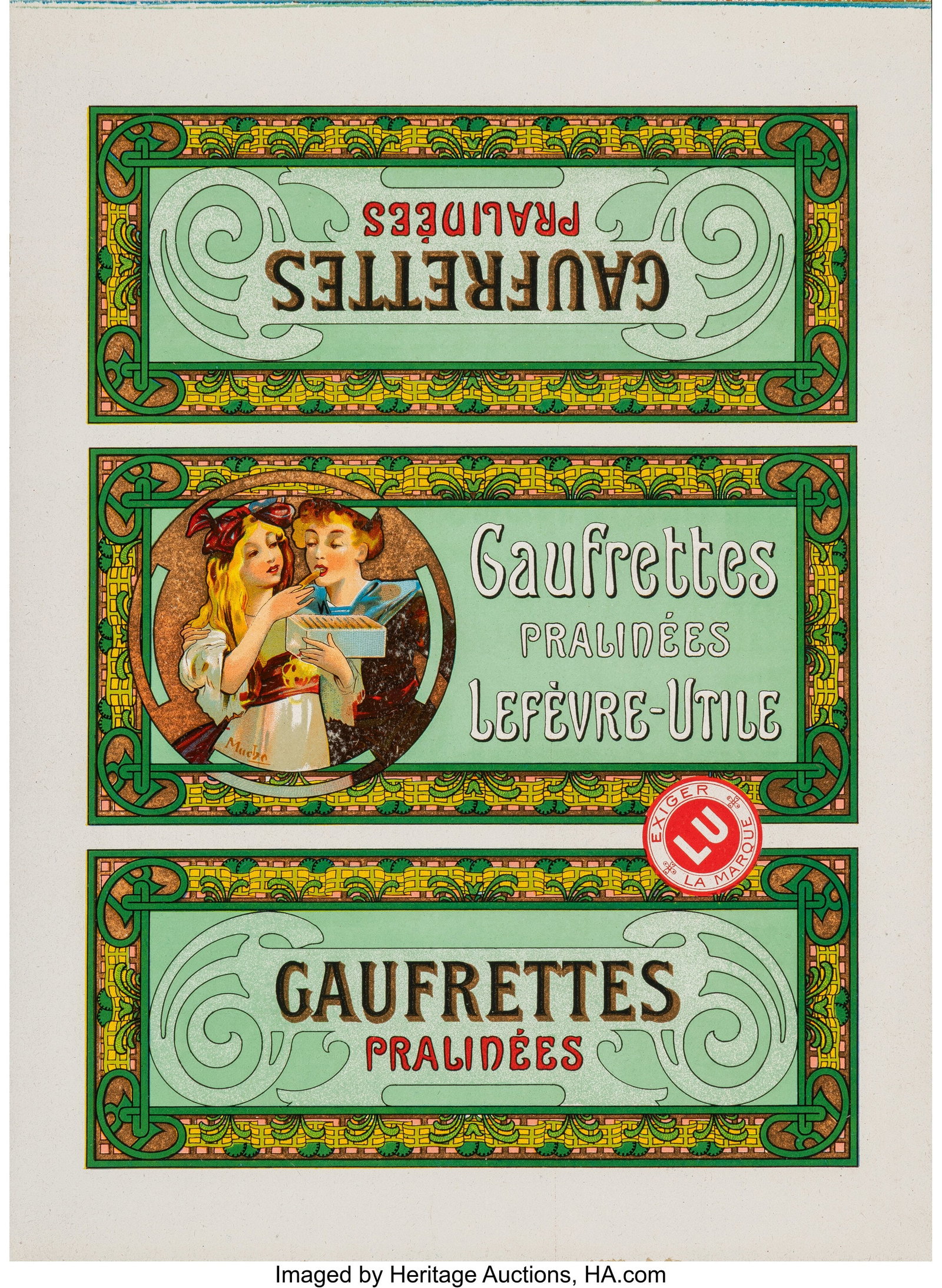 Alphonse Mucha (Czech, 1860-1939) Box Designs fo (1 of 4)