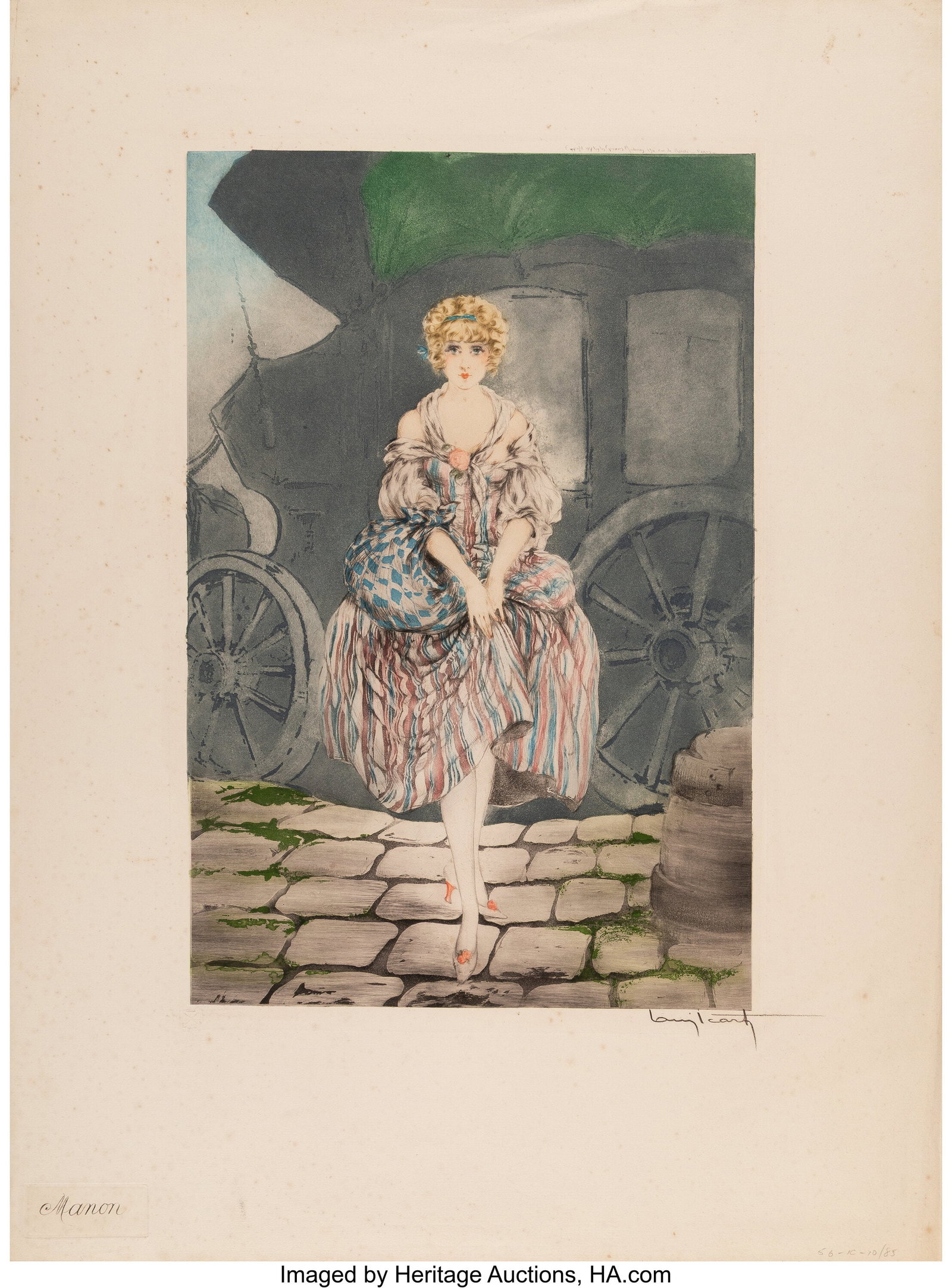 Louis Icart (French, 1888-1950) Manon, 1927 Etch (1 of 2)