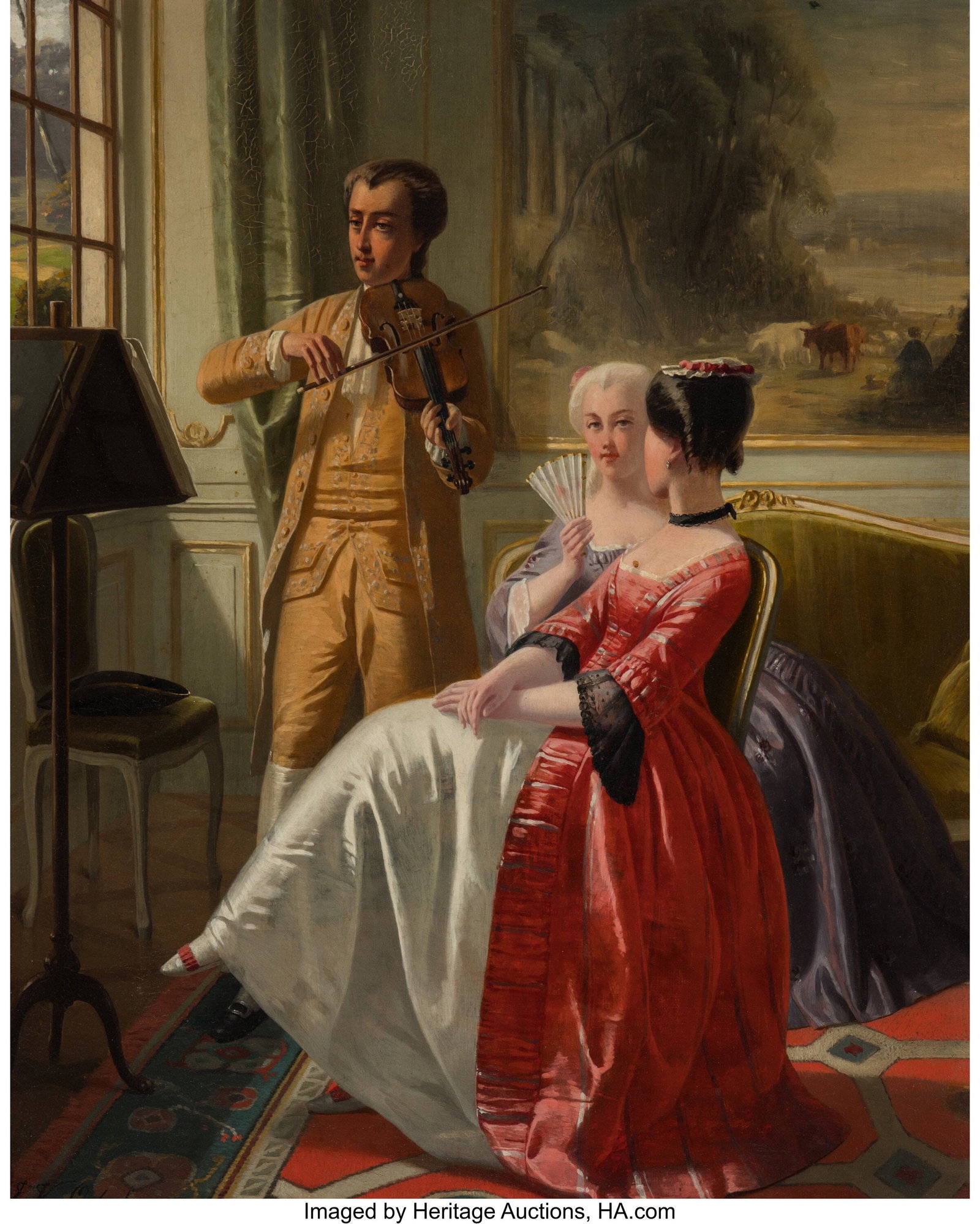 Joseph van Oudenhoven (Belgian, 1825-1900) Two w (1 of 3)