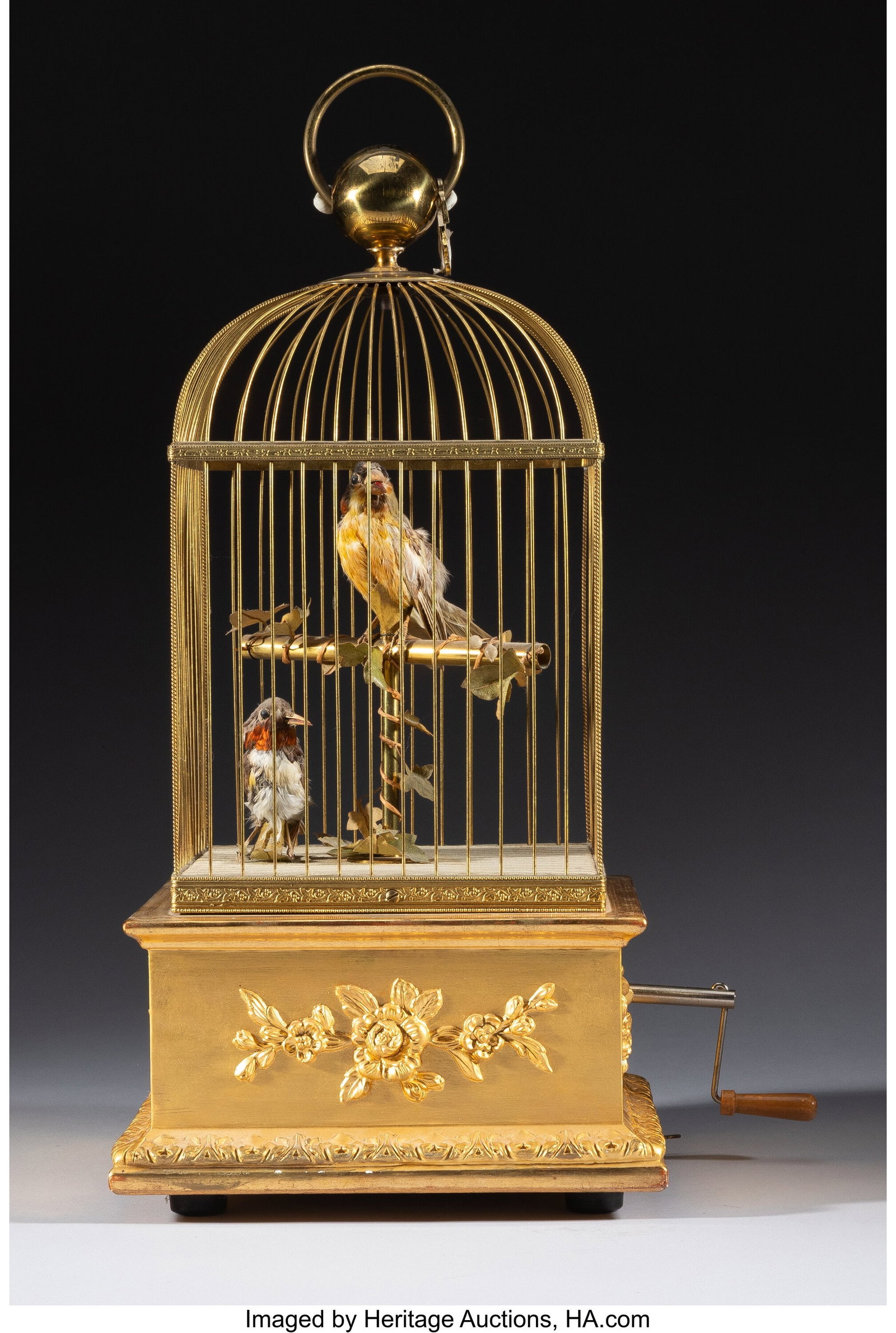 A French Brass, Gilt Metal, Wood-Mounted, and Ta (1 of 6)