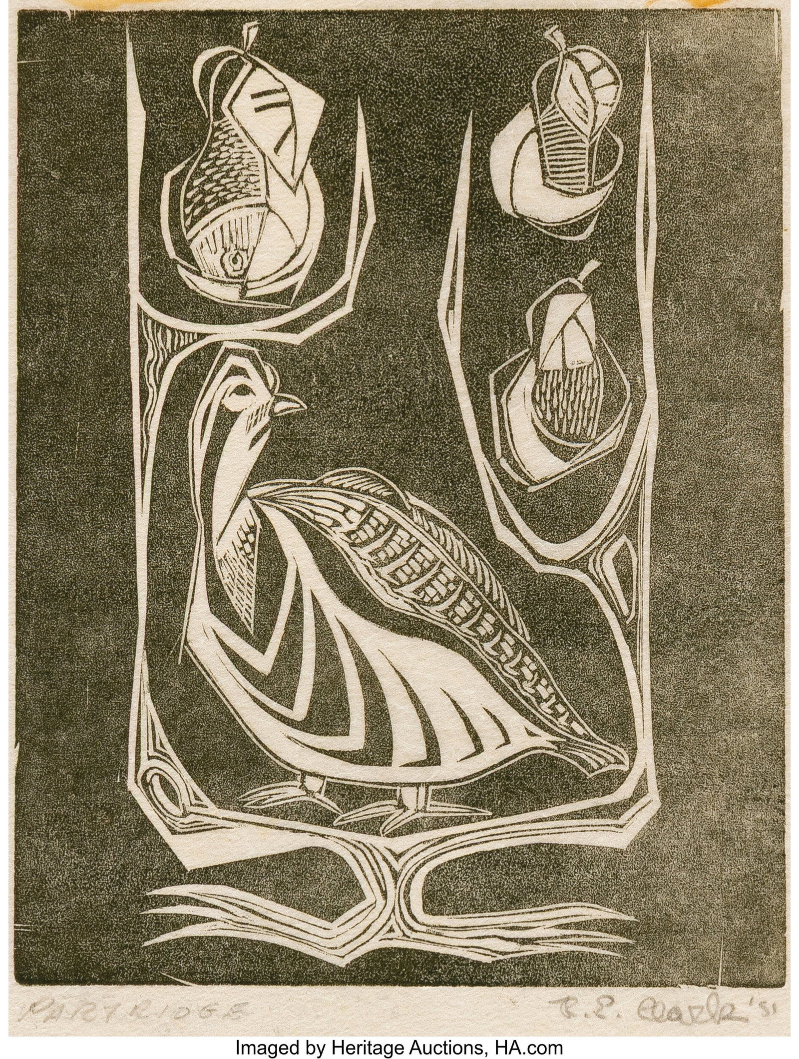 Robert Indiana (American, 1928-2018) Partridge,  (1 of 3)