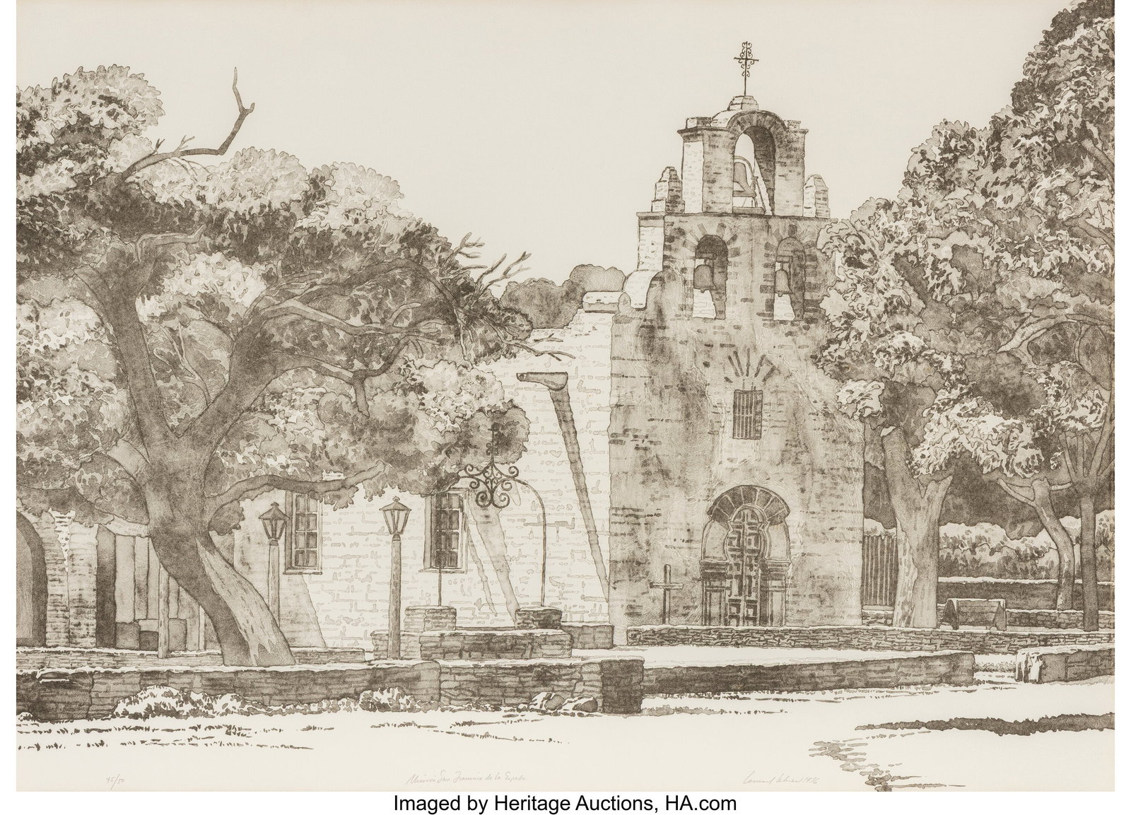 Leonard Lehrer (American, b. 1935) Mission San F (1 of 2)