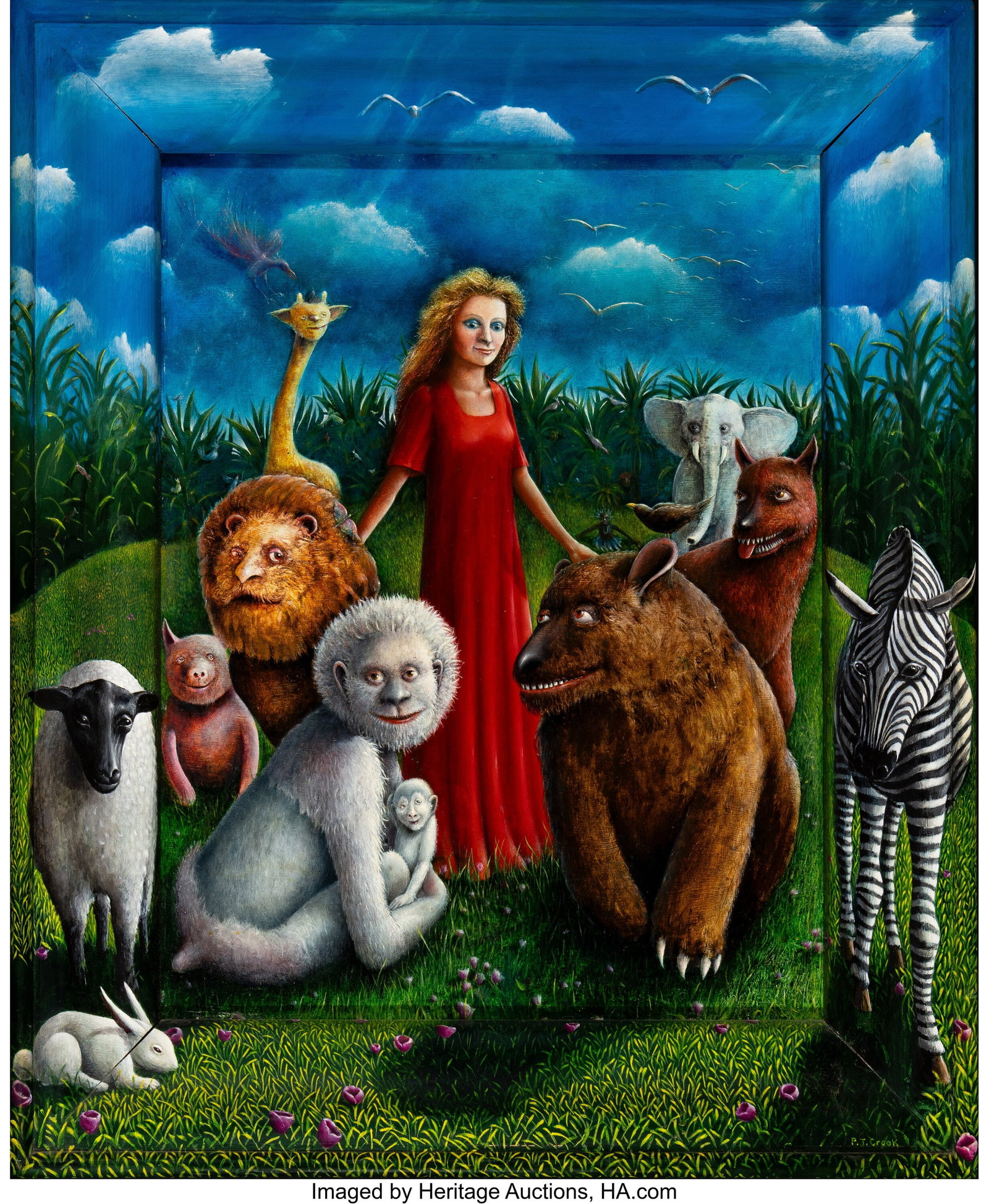 PJ Crook (British, b. 1945) Portrait of the Arti (1 of 4)