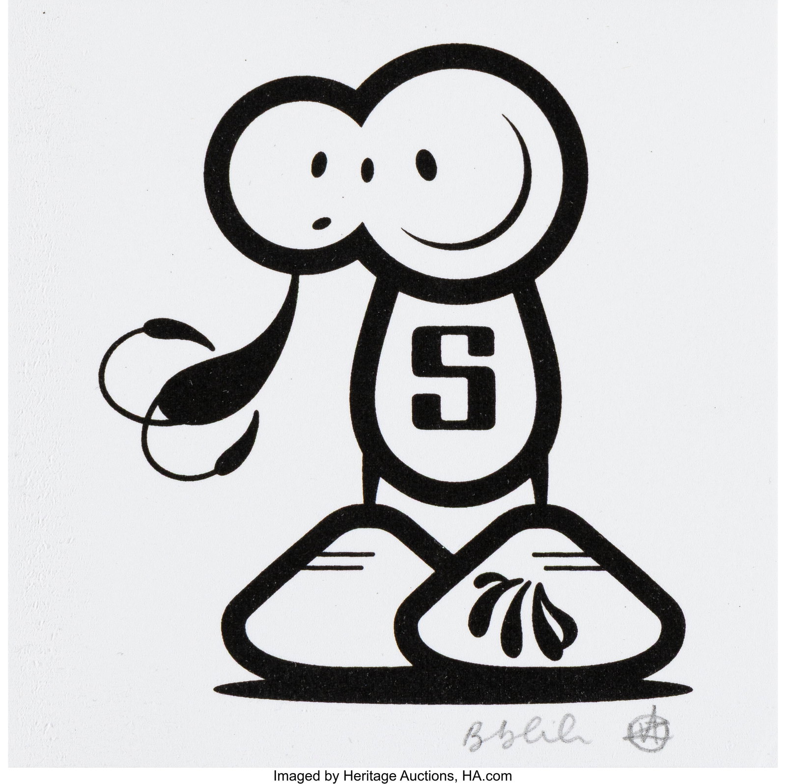 The London Police (British, 20th Century) Lad 5 : The London Police (British, 20th Century) Lad 5 Screenprint on wove paper 4 x 4 inches (10.2 x 10.2 cm) (sheet) Signed in pencil lower right HID031010