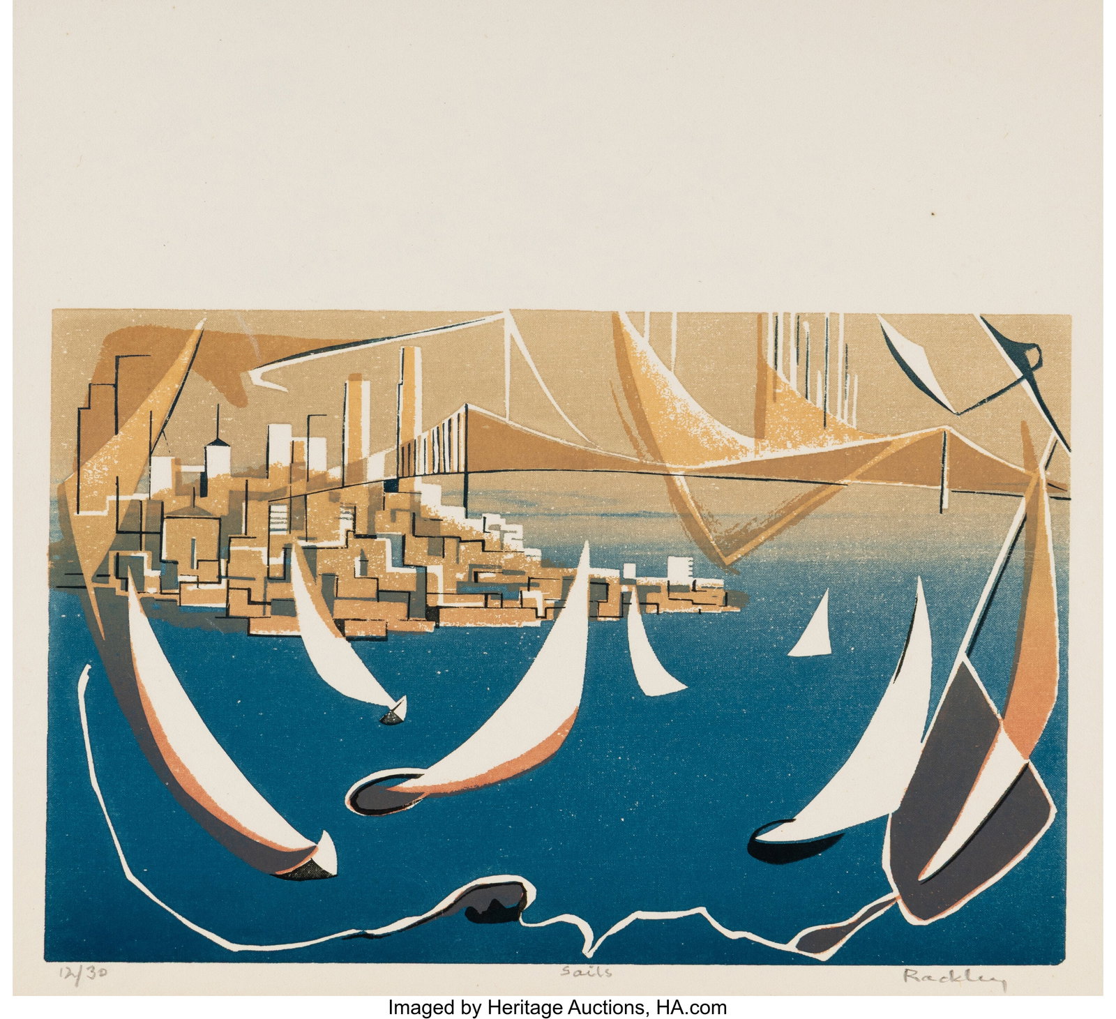 Mildred Rackley (American, 1906-1992) Sails Scre (1 of 1)