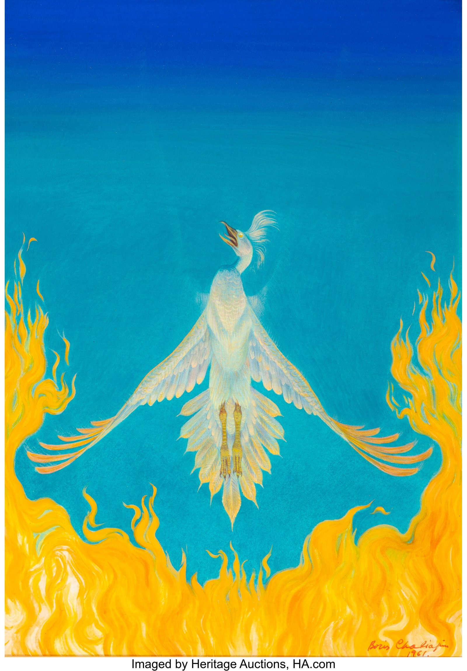 Boris Chaliapin (American, 1897-1979) Flight of  (1 of 3)