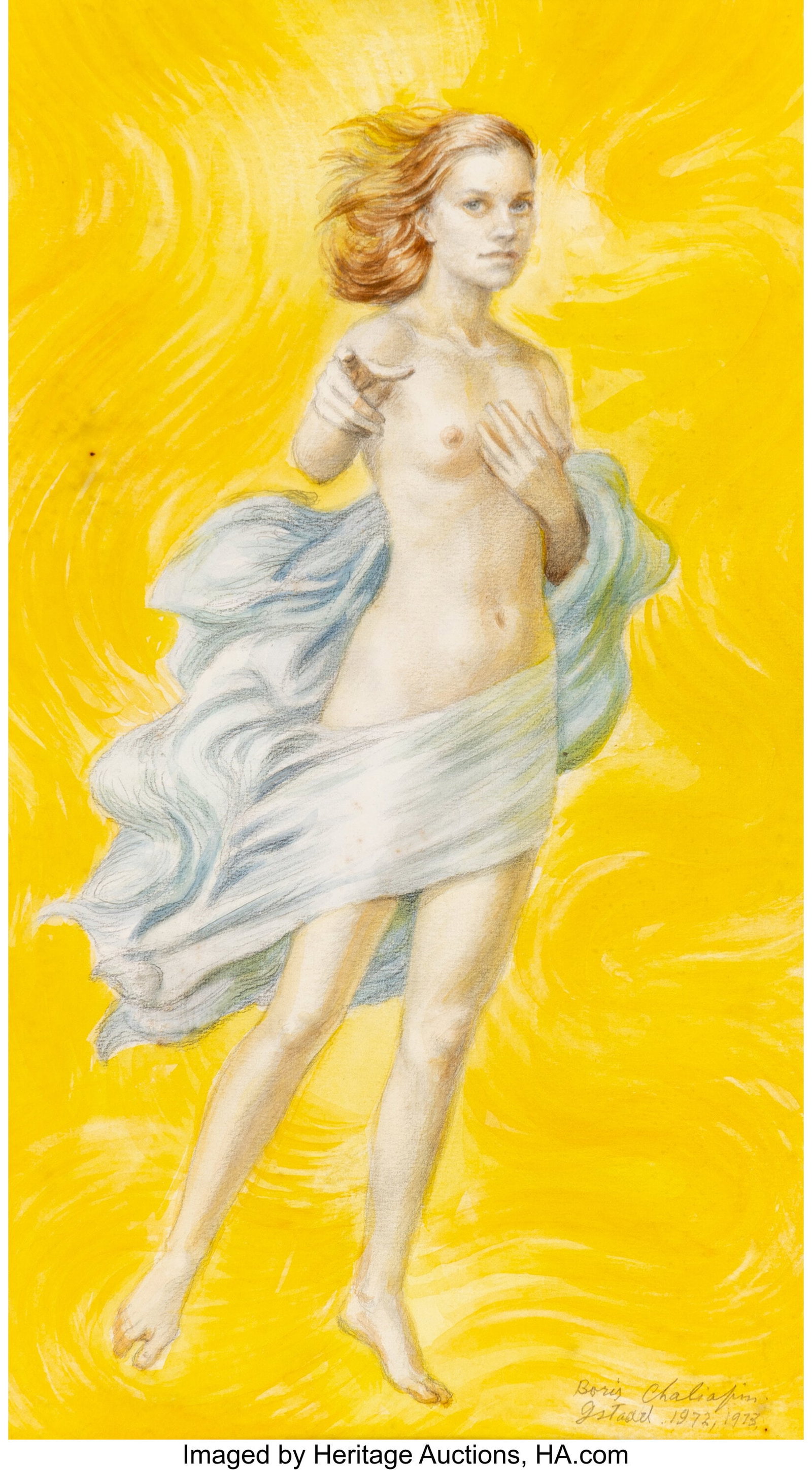 Boris Chaliapin (American, 1897-1979) The muse,  (1 of 3)