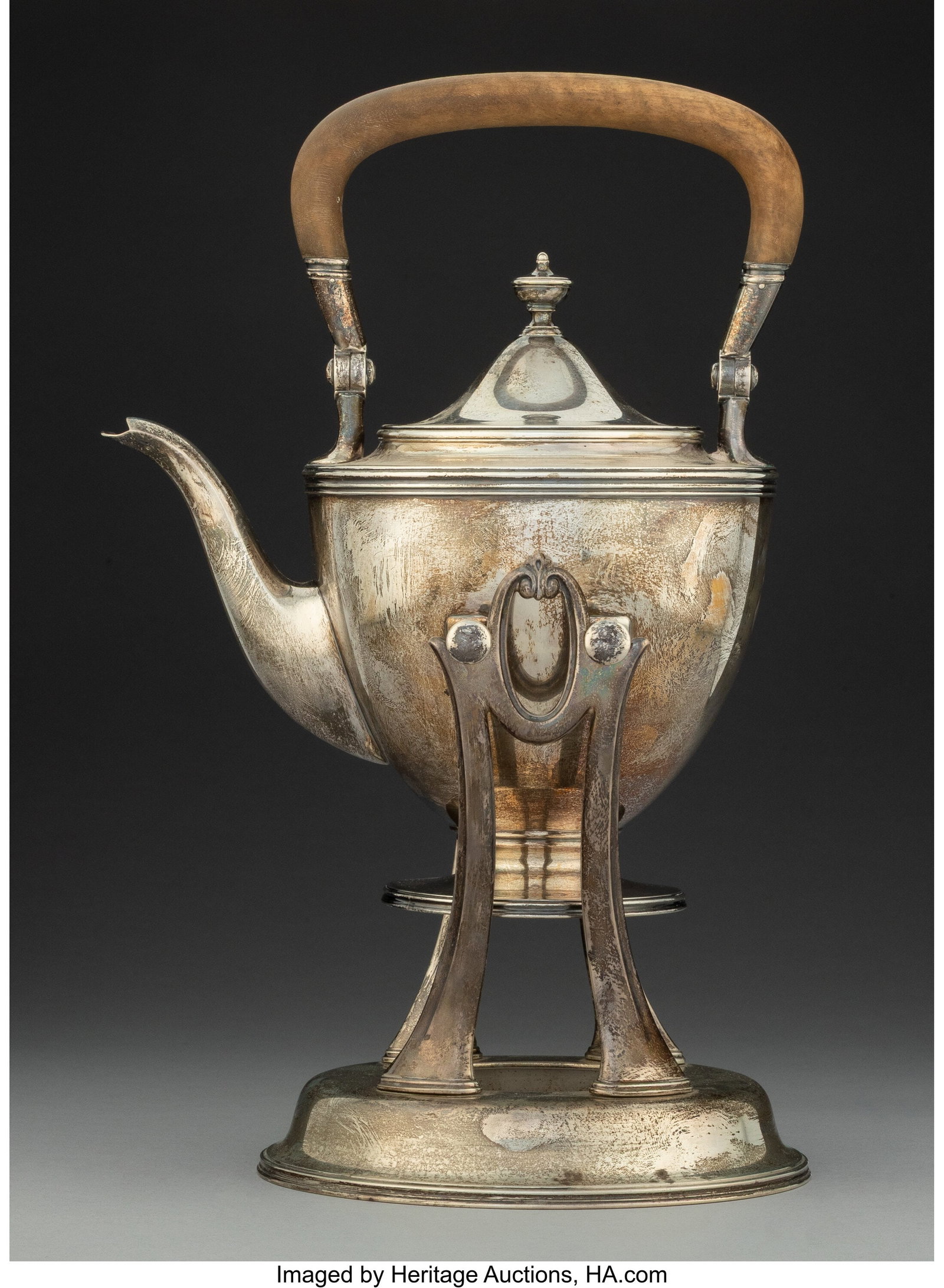 A Tiffany & Co. Silver Kettle-on-Stand, New York (1 of 5)