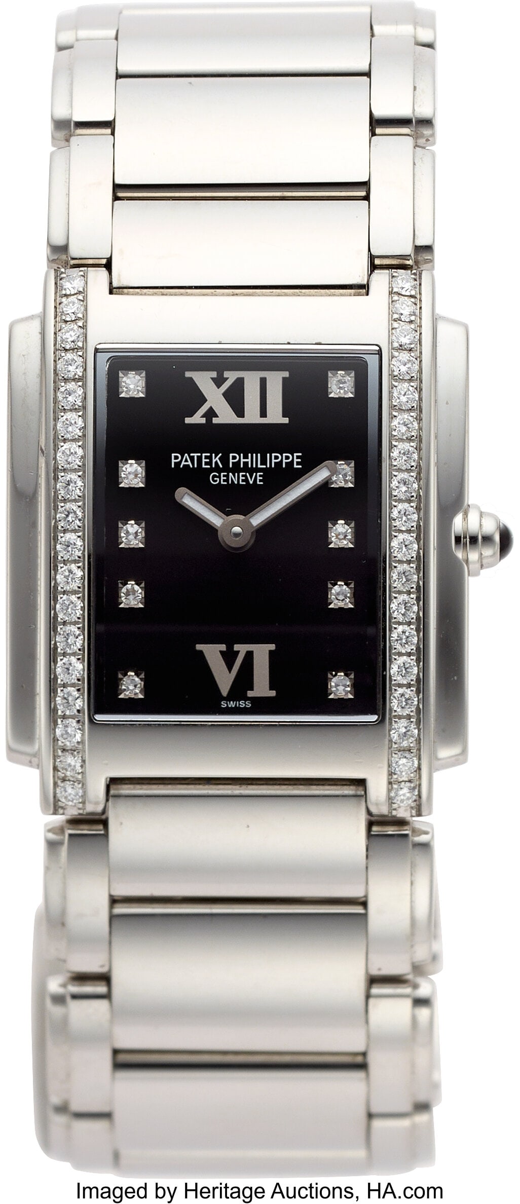 Patek Philippe Diamond, Stainless Steel Twenty~4 (1 of 1)