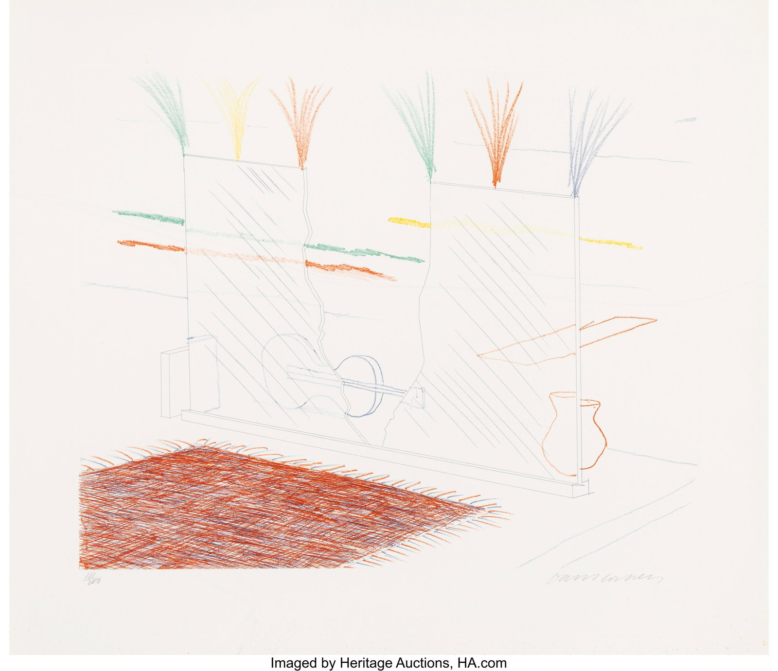 David Hockney (b. 1937) On It May Stay His Eye,  (1 of 2)