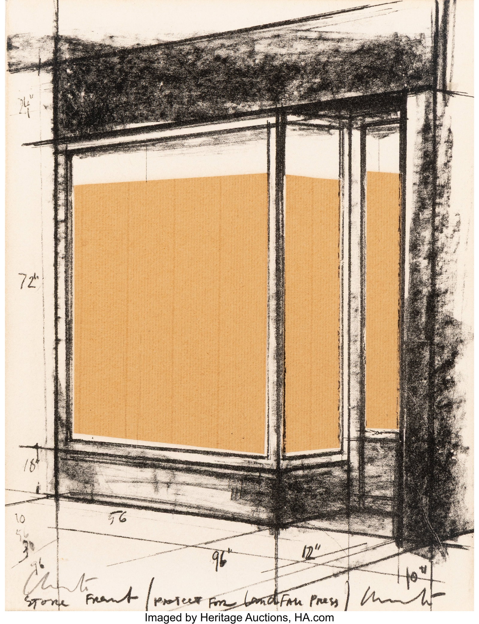 Christo (1935-2020) Storefront/Project for Landf (1 of 1)
