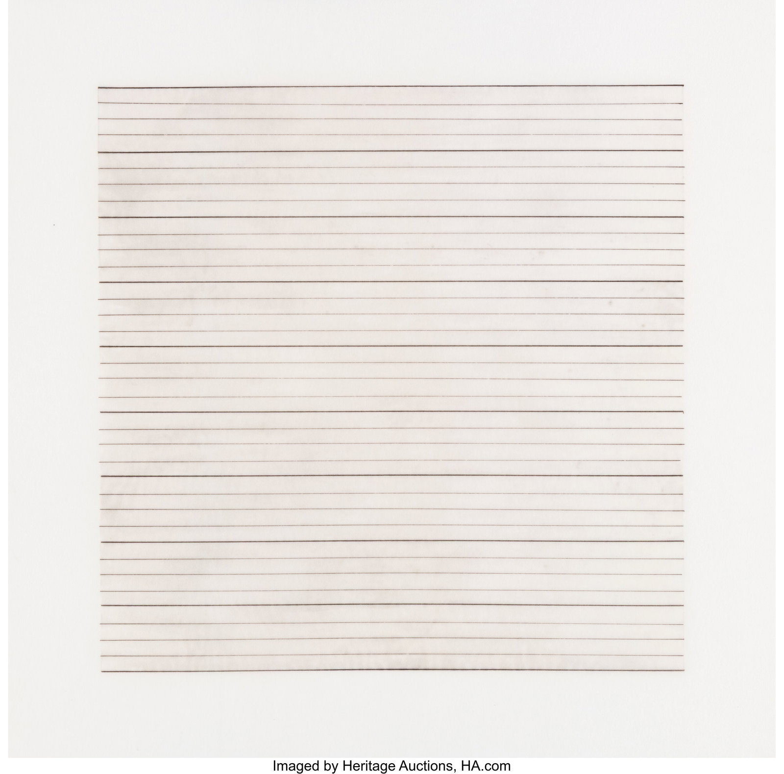 Agnes Martin (1912-2004) Paintings and Drawings  - 5