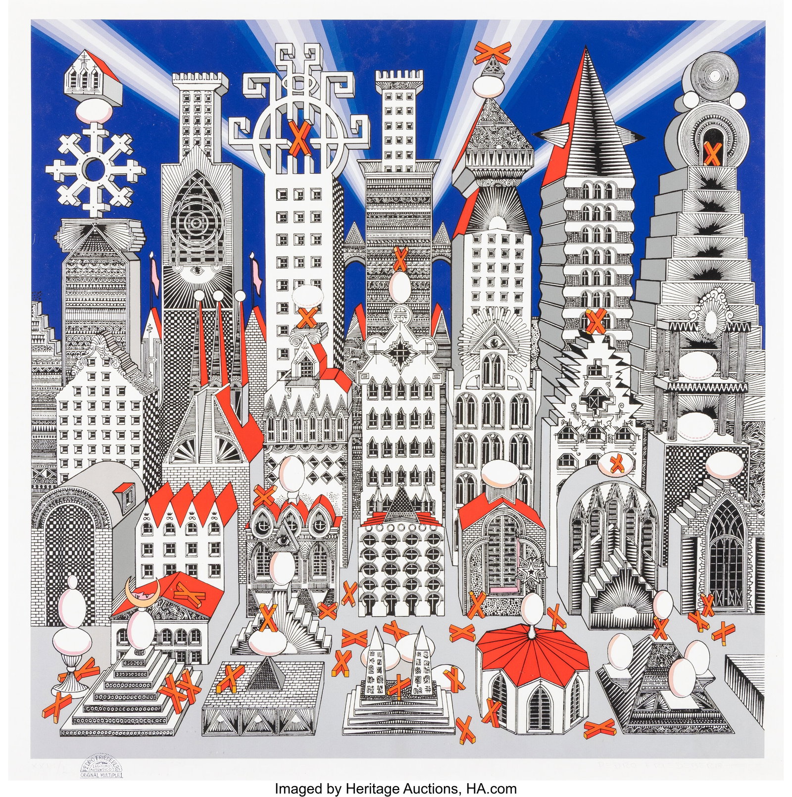 Pedro Friedeberg (1936-2026) Ciudad de Un Millon (1 of 2)