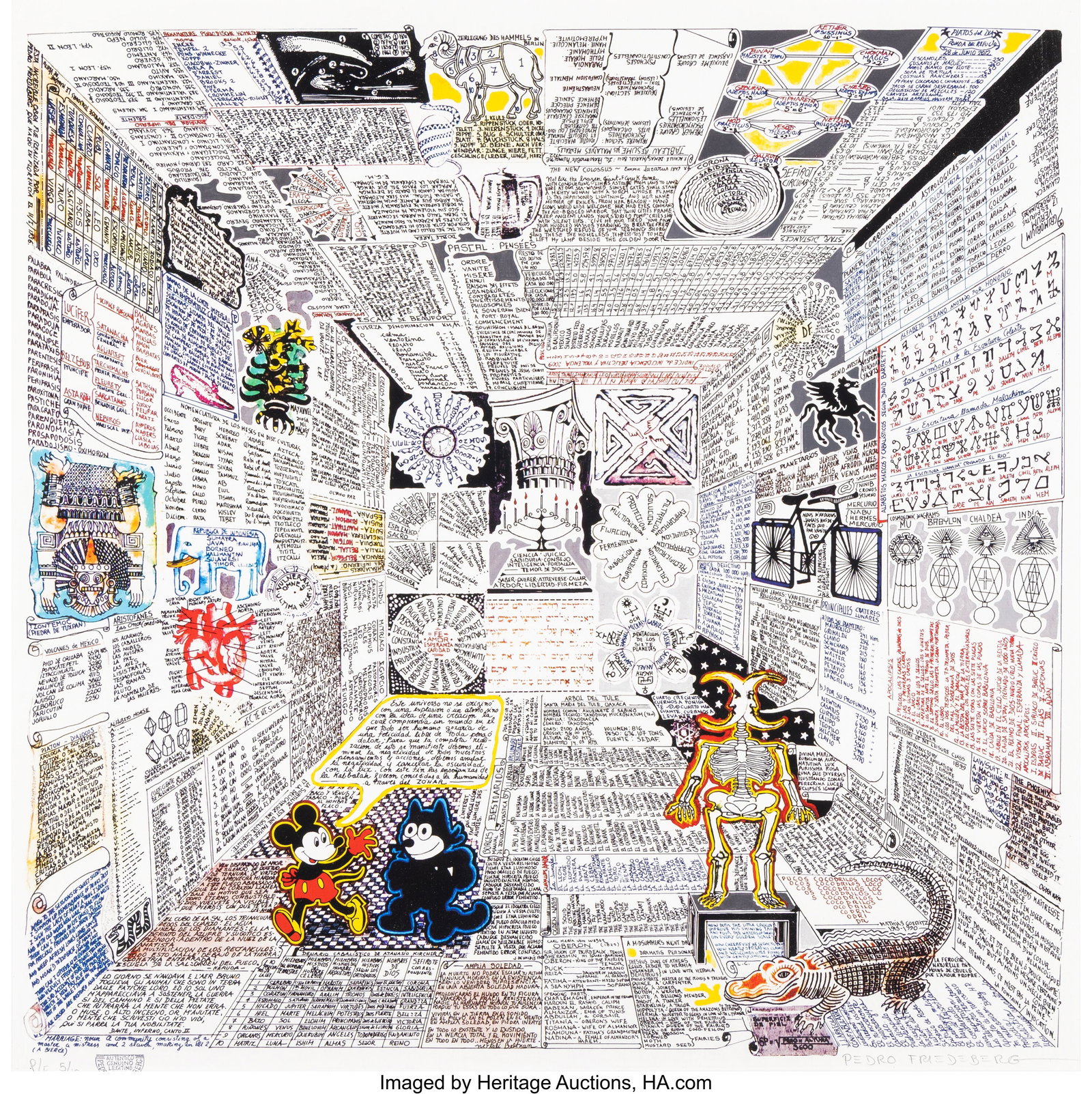 Pedro Friedeberg (1936-2026) Codice Miguelito II (1 of 2)
