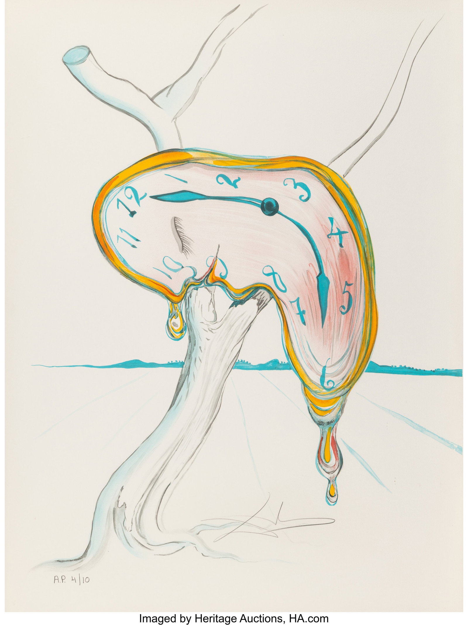 Salvador Dalí (1904-1989) Tear of Time (Melting (1 of 3)