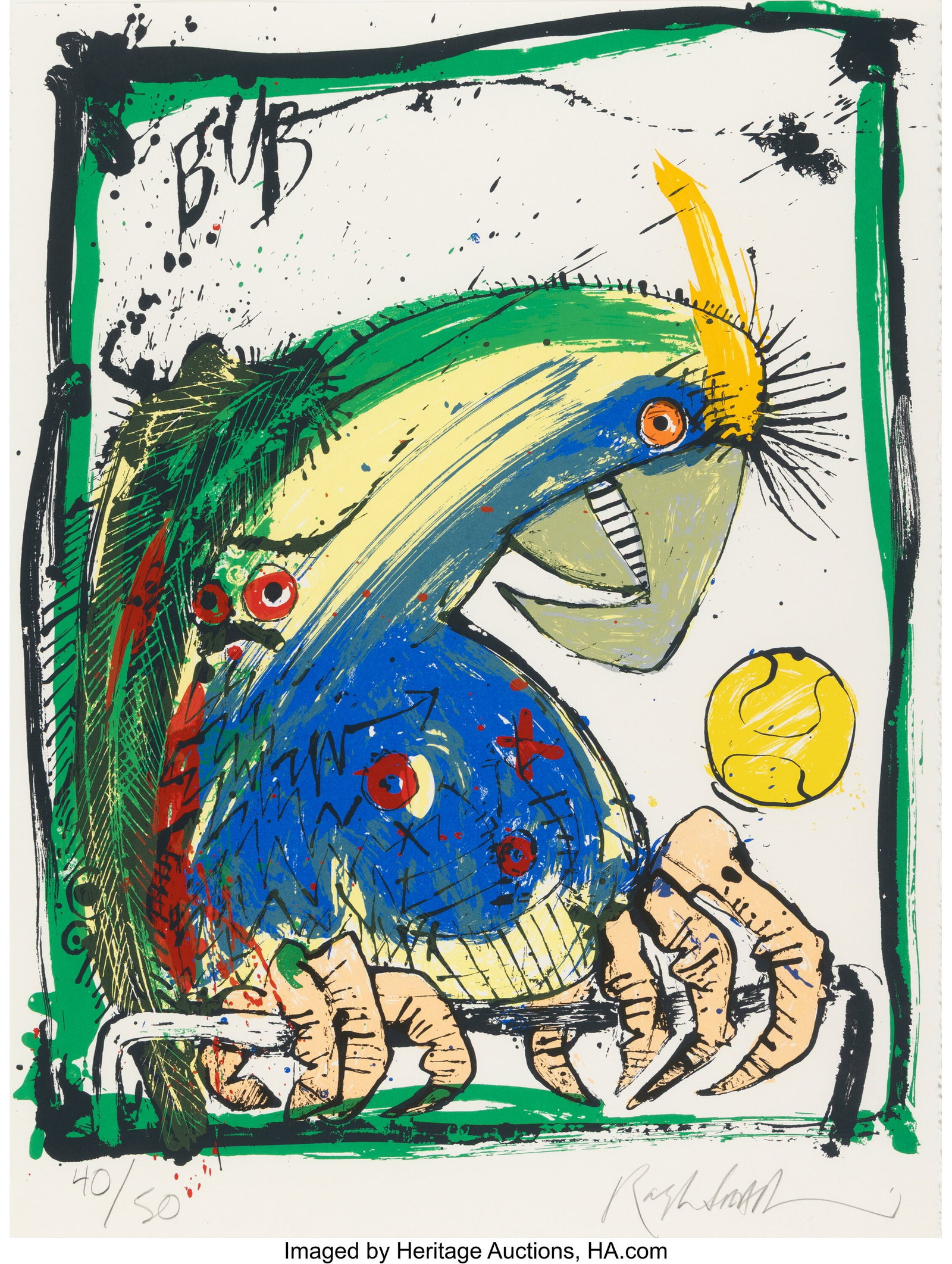 Ralph Idris Steadman (b. 1936) Bub, 1994 Screenp (1 of 2)