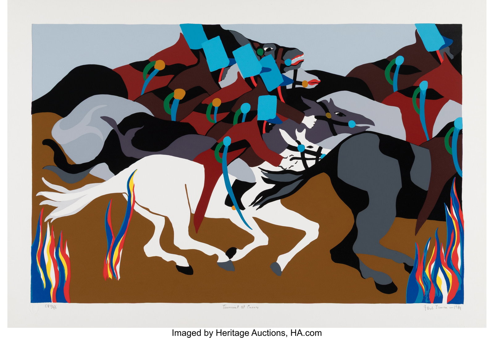 Jacob Lawrence (1917-2000) Toussaint at Ennery,  (1 of 1)