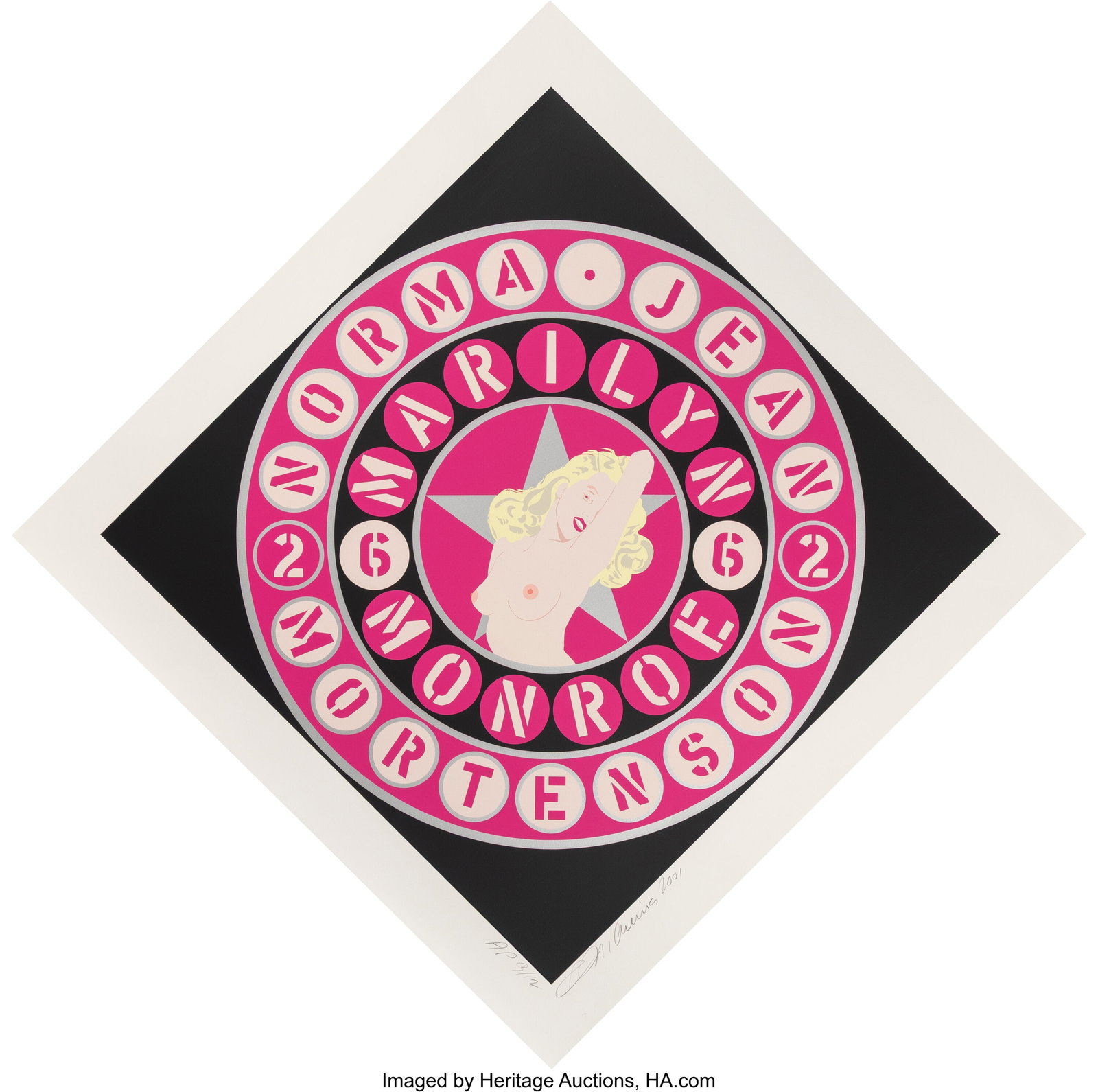 Robert Indiana (1928-2018) Metamorphosis of Norm (1 of 2)