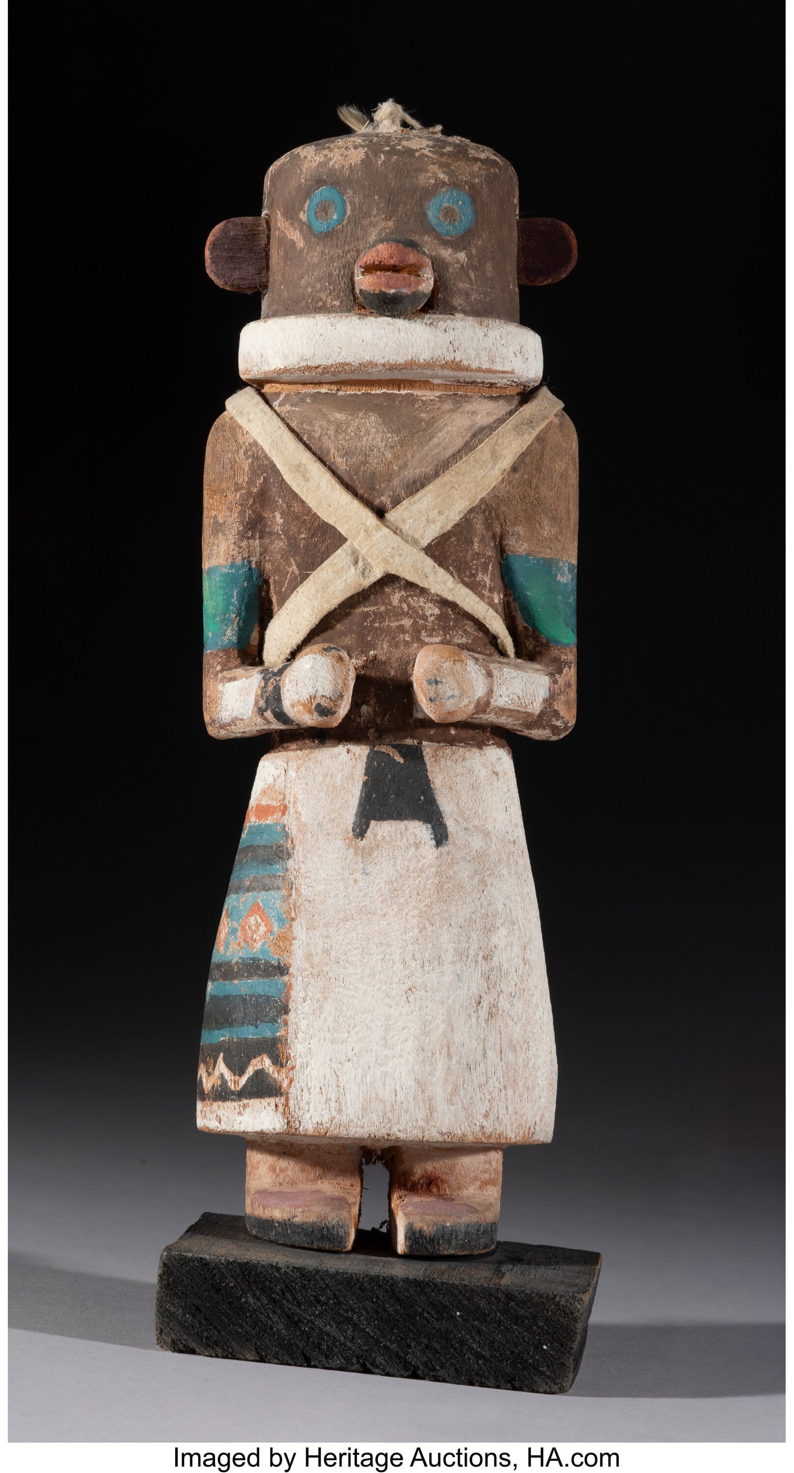 A Hopi Katsina Doll c. 1925 cottonwood, pigmen (1 of 4)