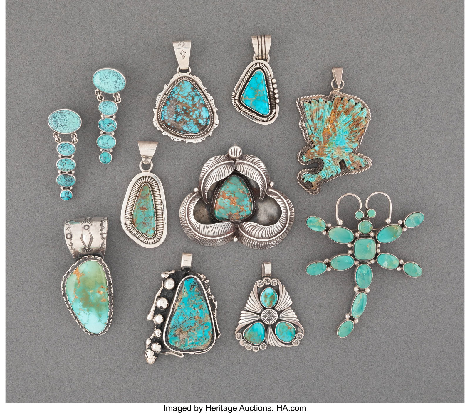 Ten Southwest Jewelry Items c. 1975 - 2005 inc (1 of 2)