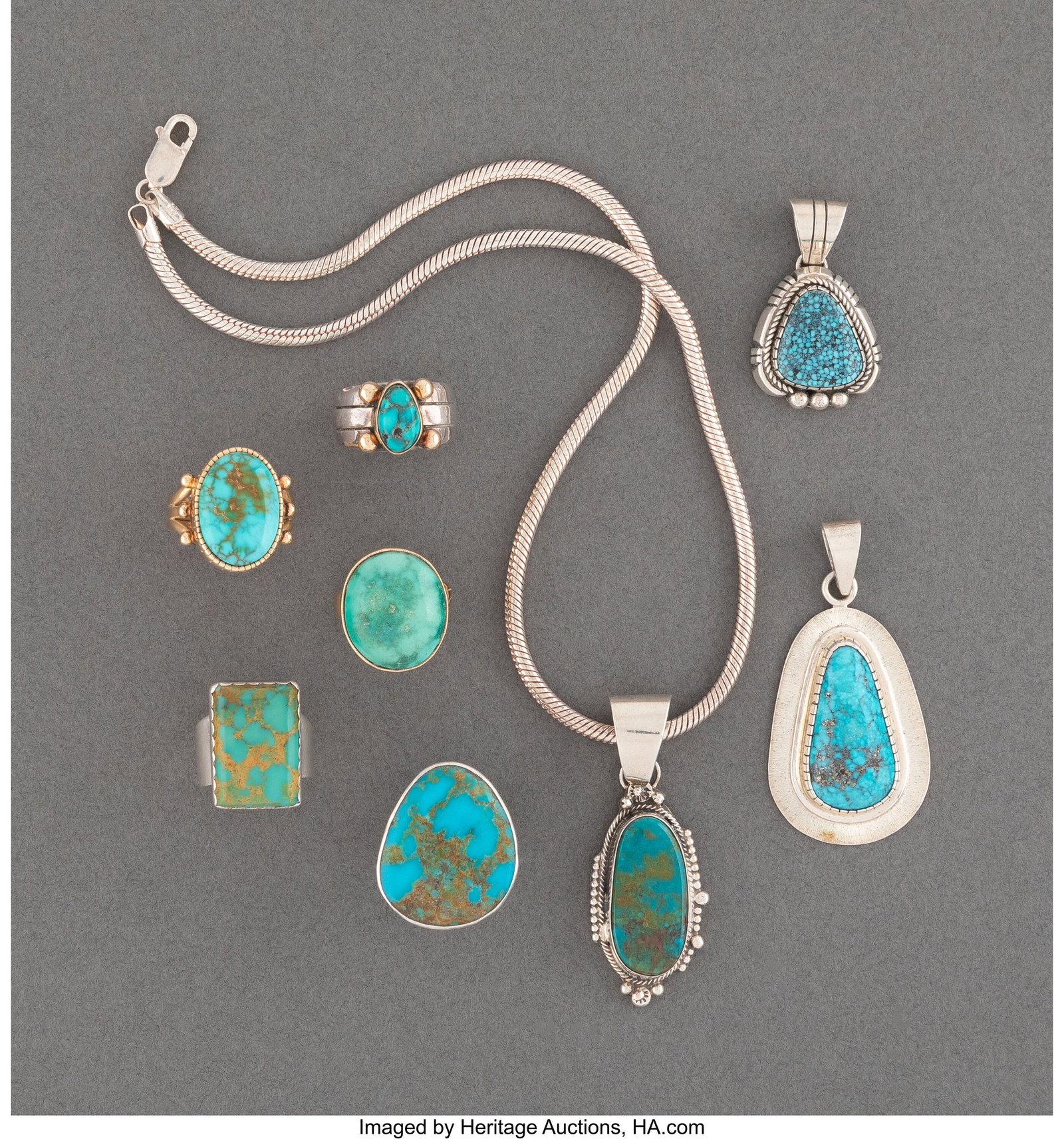 Eight Southwest Jewelry Items c. 2010 includin (1 of 2)