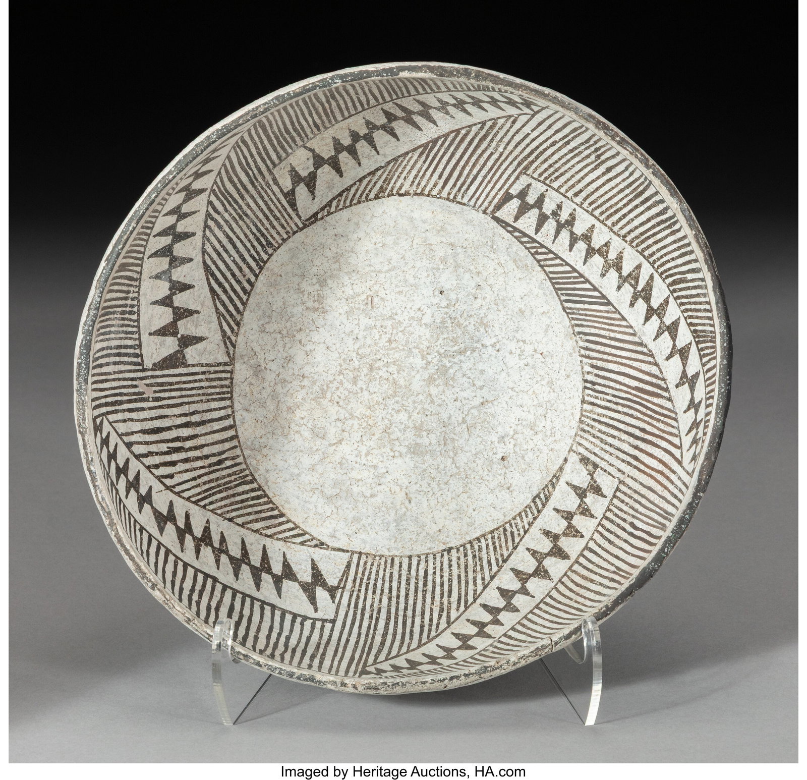 An Anasazi Black-on-White Bowl c. 1150 - 1350 A (1 of 4)