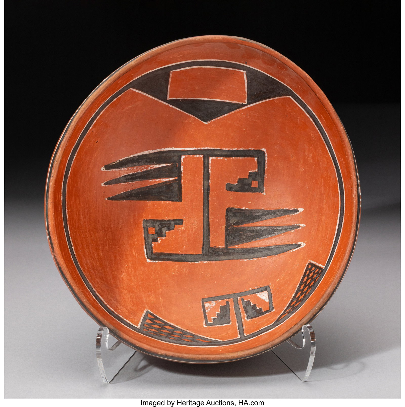 A Four Mile Polychrome Bowl c. 1100 - 1300 AD (1 of 4)