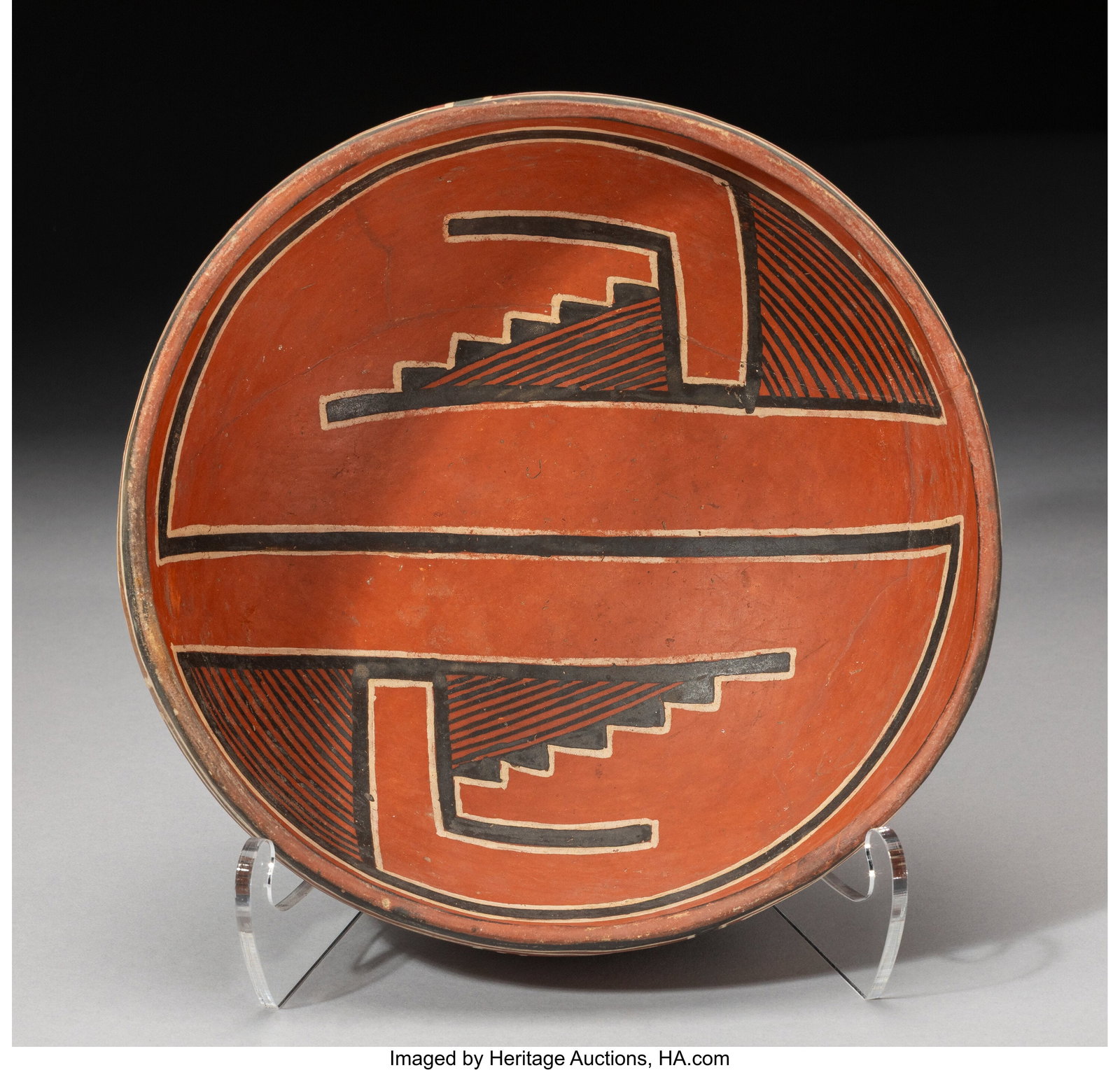 A Four Mile Polychrome Bowl c. 1100 - 1300 AD  (1 of 4)