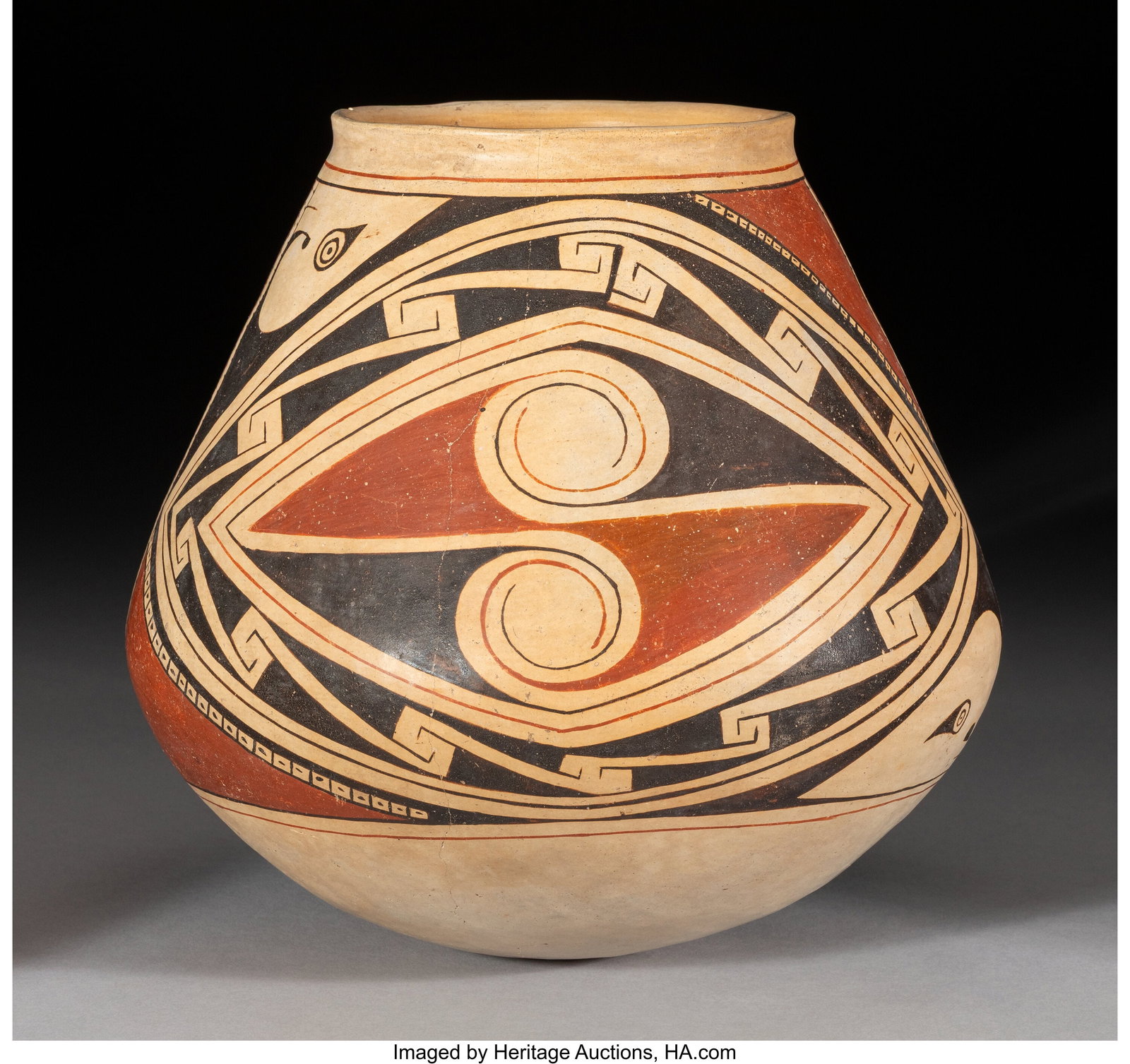 A Casas Grandes Polychrome Jar c. 1200 - 1450  (1 of 4)