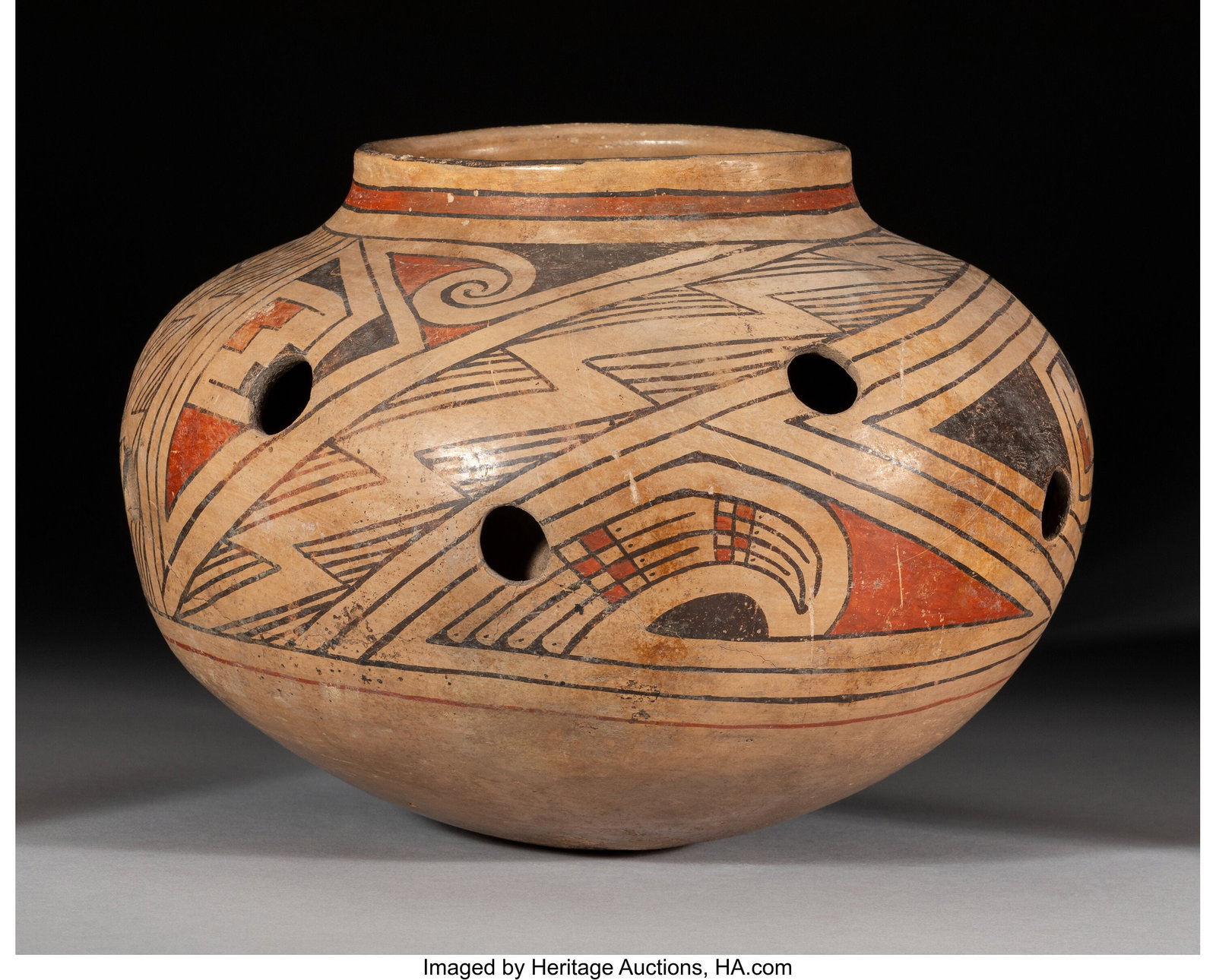 A Casas Grandes Polychrome Jar c. 1200 - 1450  (1 of 4)