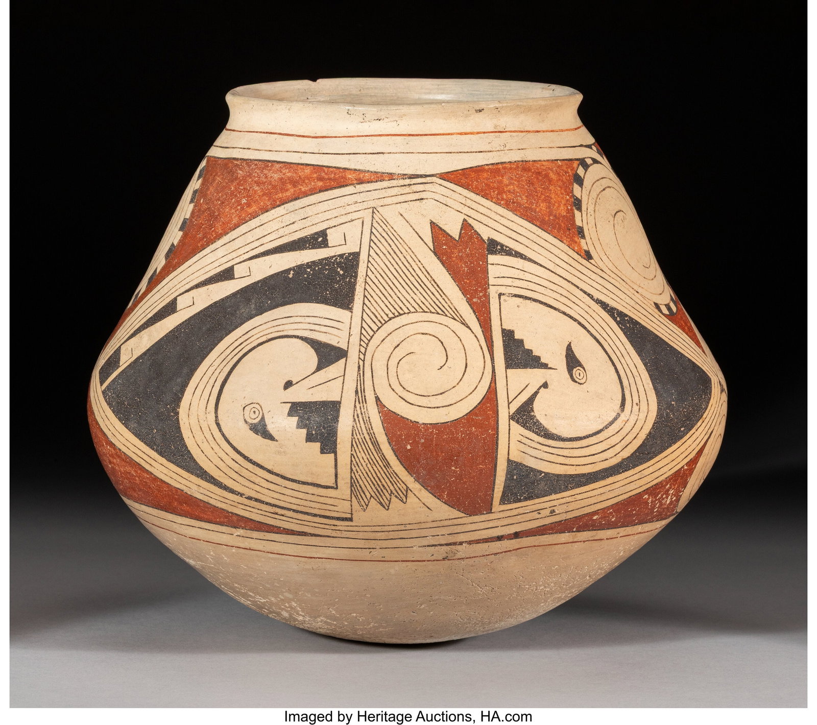 A Casas Grandes Polychrome Jar c. 1200 - 1450  (1 of 4)