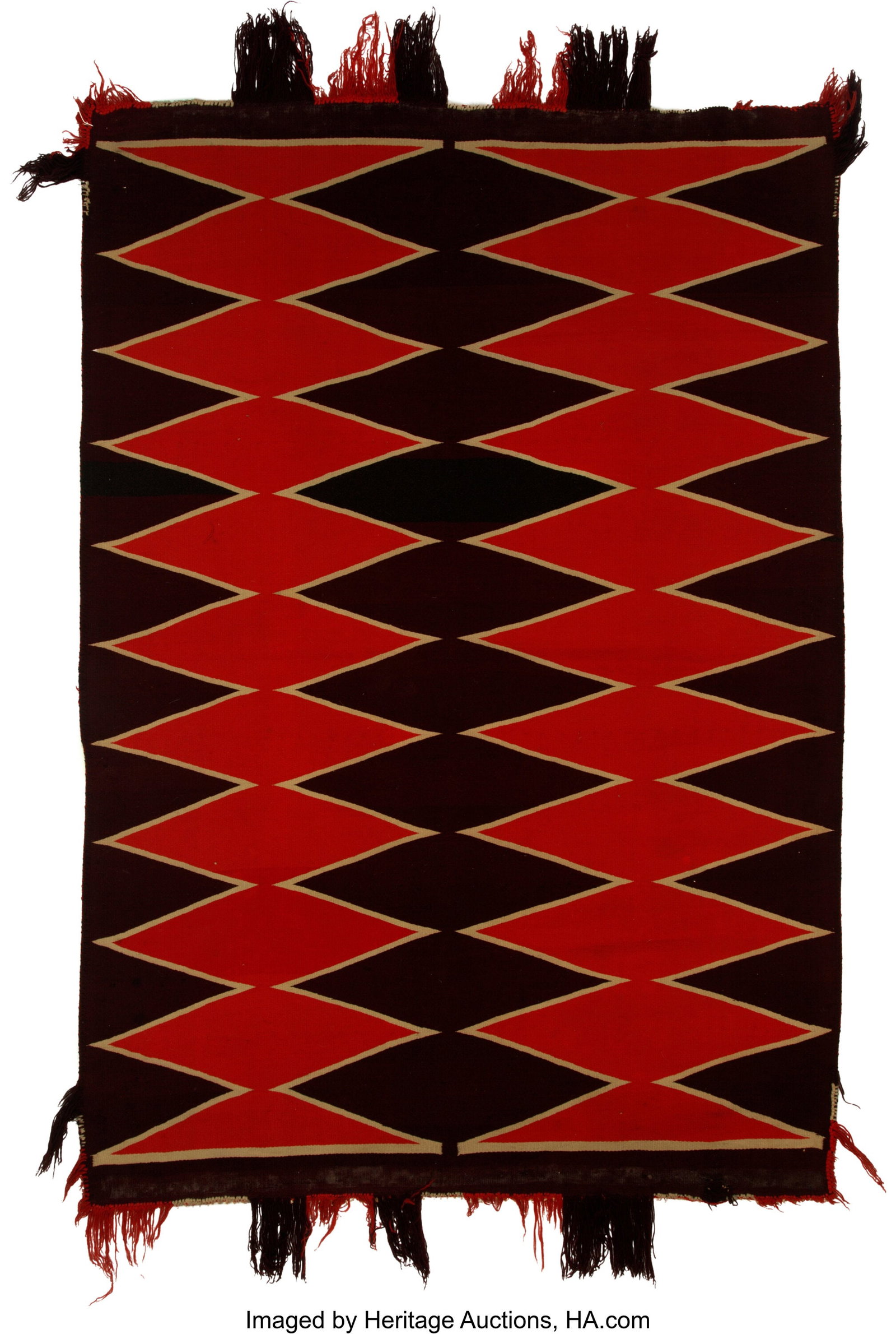A Navajo Germantown Weaving c. 1890 commercial (1 of 2)