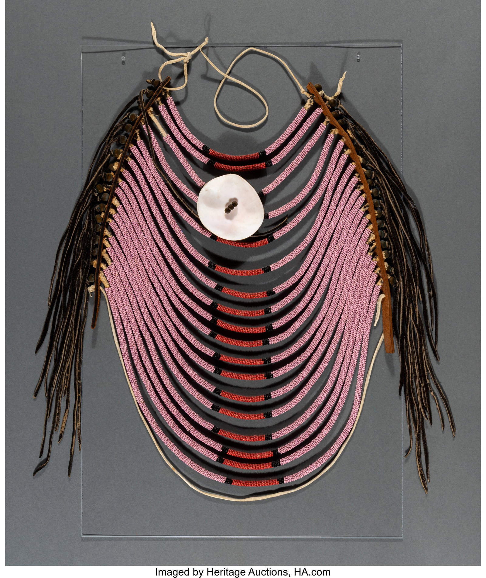 A Crow or Nez Perce Loop Necklace c. 1875 glas (1 of 4)