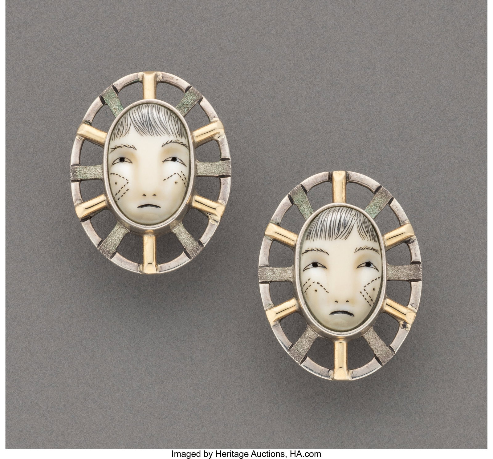 A Pair of Alaskan Eskimo Earrings Denise Walla (1 of 2)