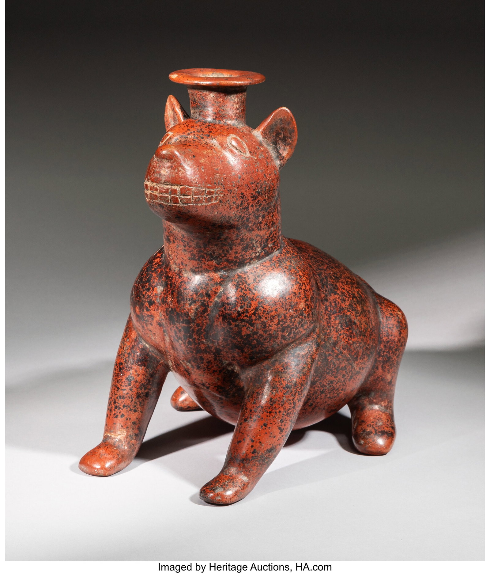A Large Seated Colima Dog West Mexico, c. 250 B (1 of 4)