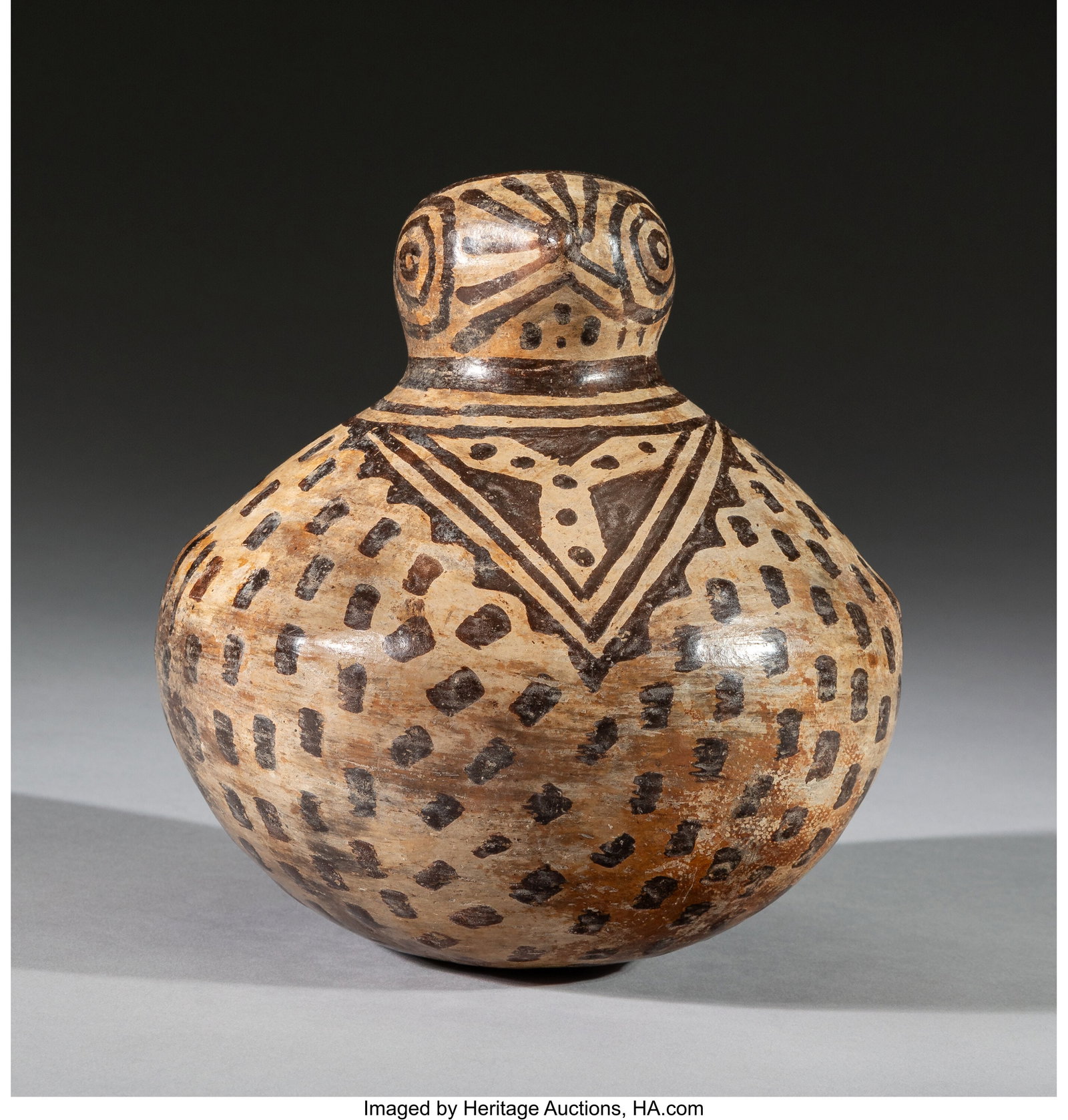 A Nayarit Owl Effigy Vessel West Mexico, c. 250 (1 of 5)