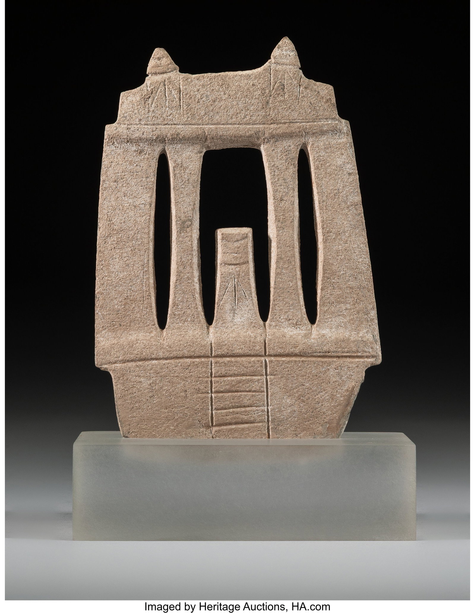 A Mezcala Temple Model with Idol Guerrero, Mexi (1 of 6)