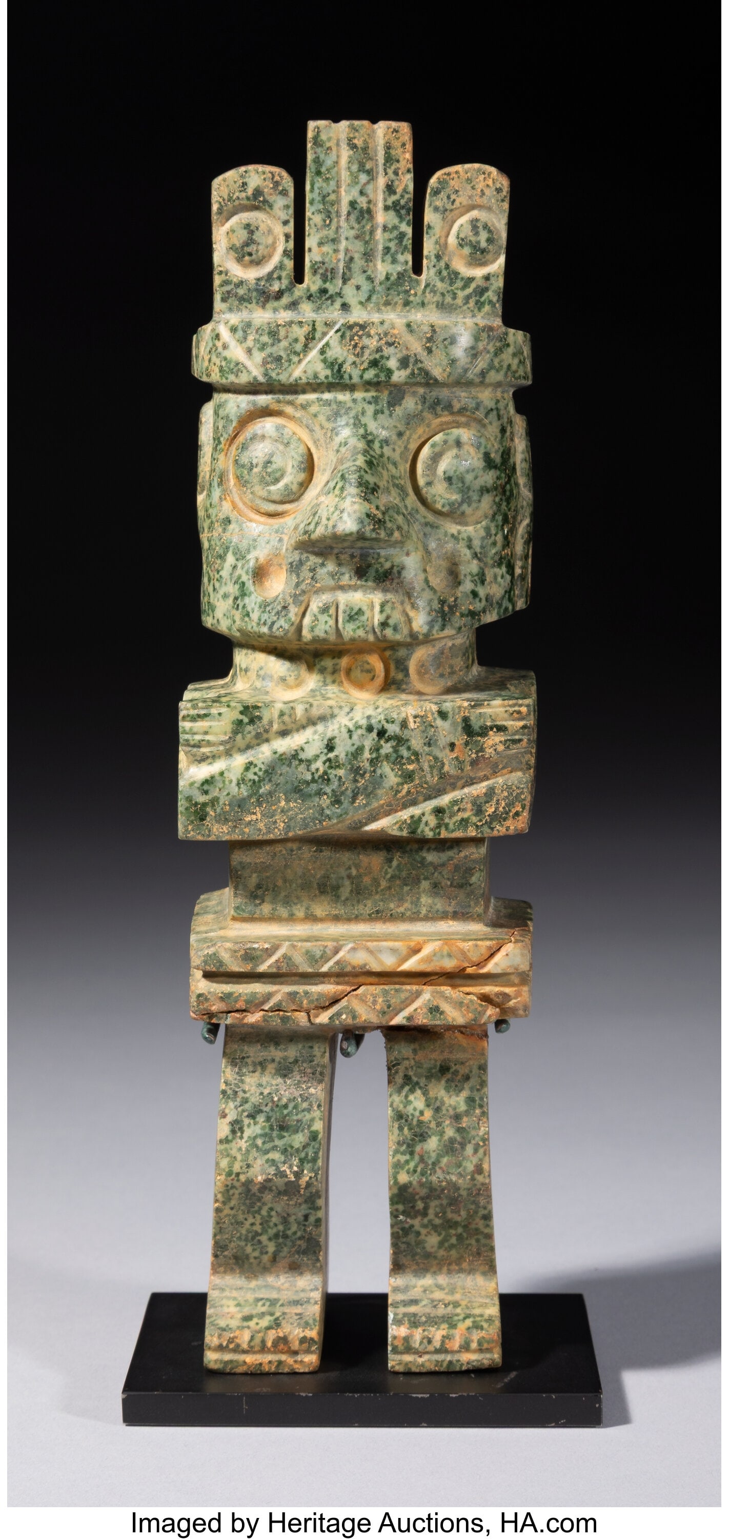 A Mixtec Figure of Dzavui (Tlaloc) Mexico, c. 9 (1 of 4)