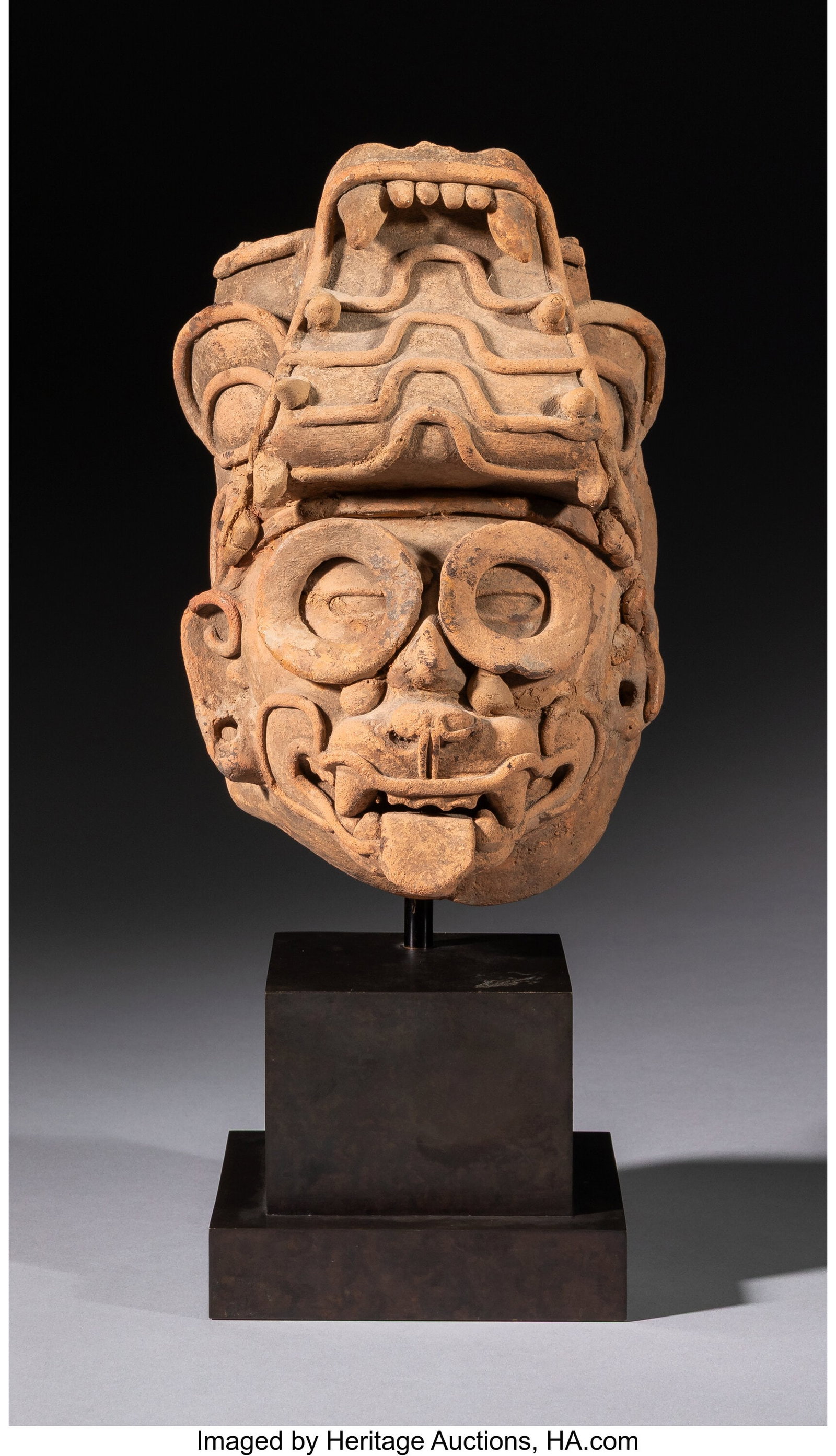 A Head or Mask of Tlaloc Gulf Coast, Mexico, c. (1 of 4)