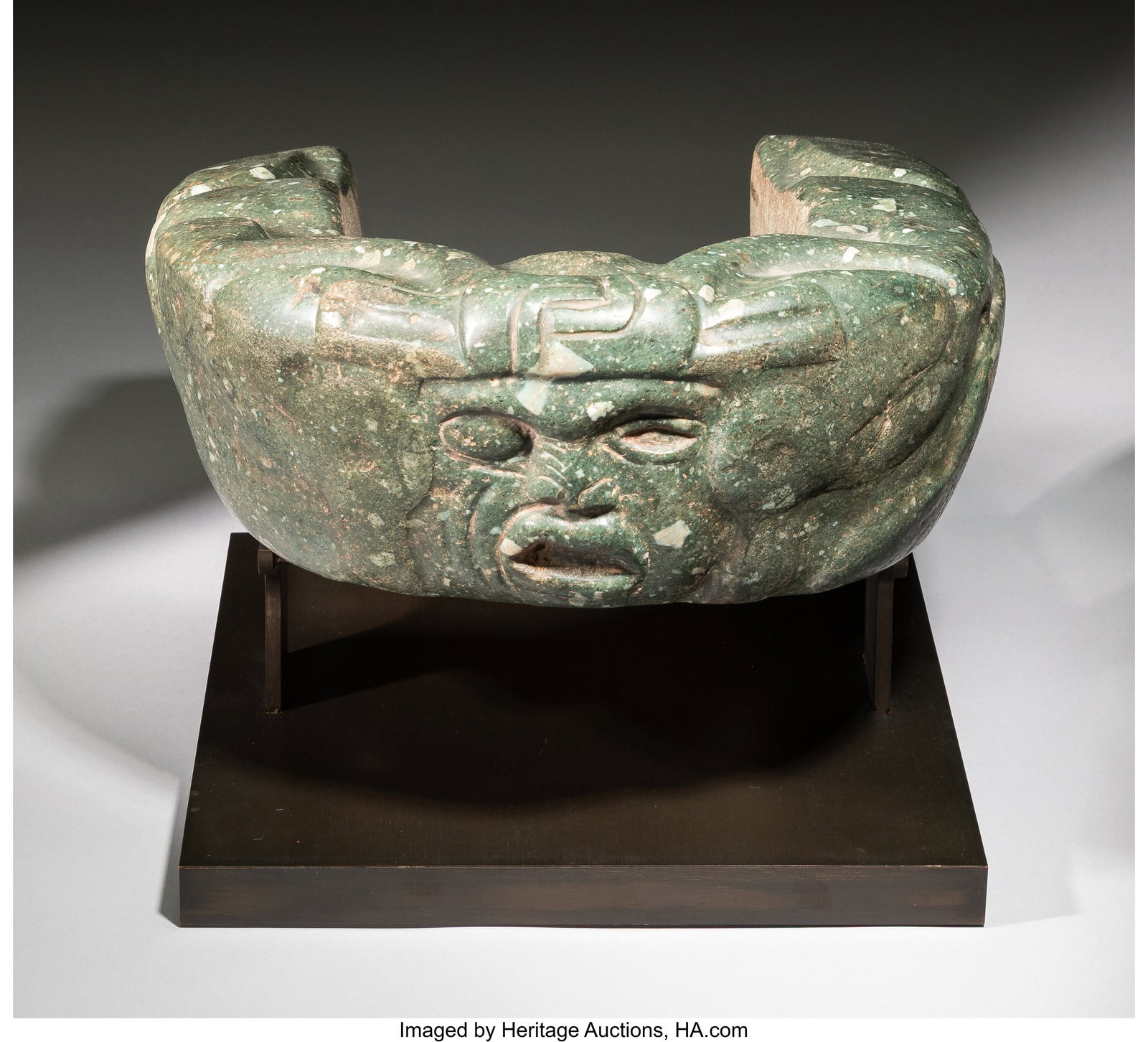 A Maya Stone Yoke Gulf Coast, Mexico, c. 500-80 (1 of 4)