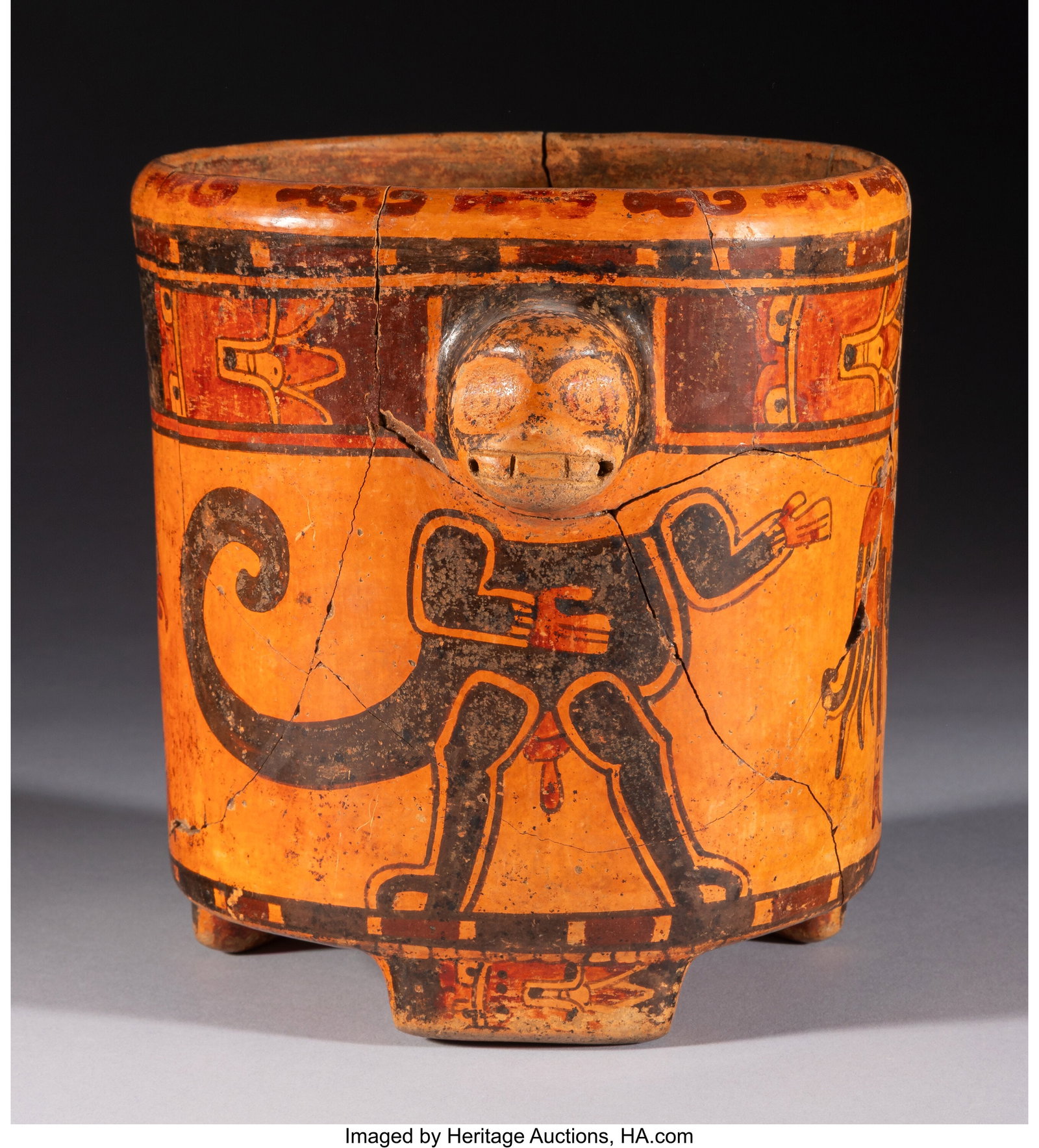 A Maya Vase with Monkeys and Vultures San Andre (1 of 5)