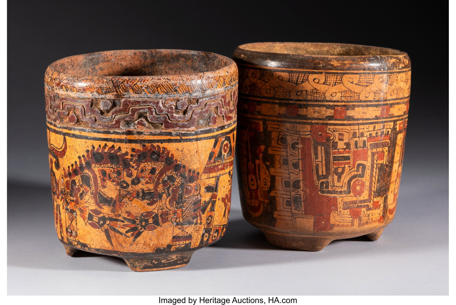 Two Maya Polychrome Vases Ulúa Valley, Hondura (1 of 3)