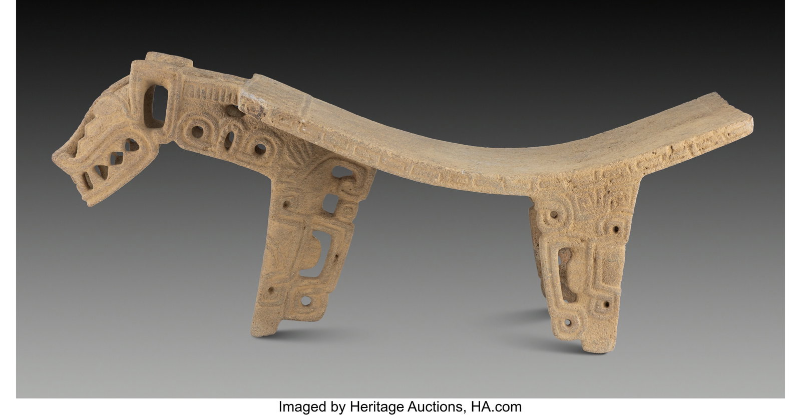 A Large Jaguar Metate or Throne Costa Rica, c.  (1 of 3)