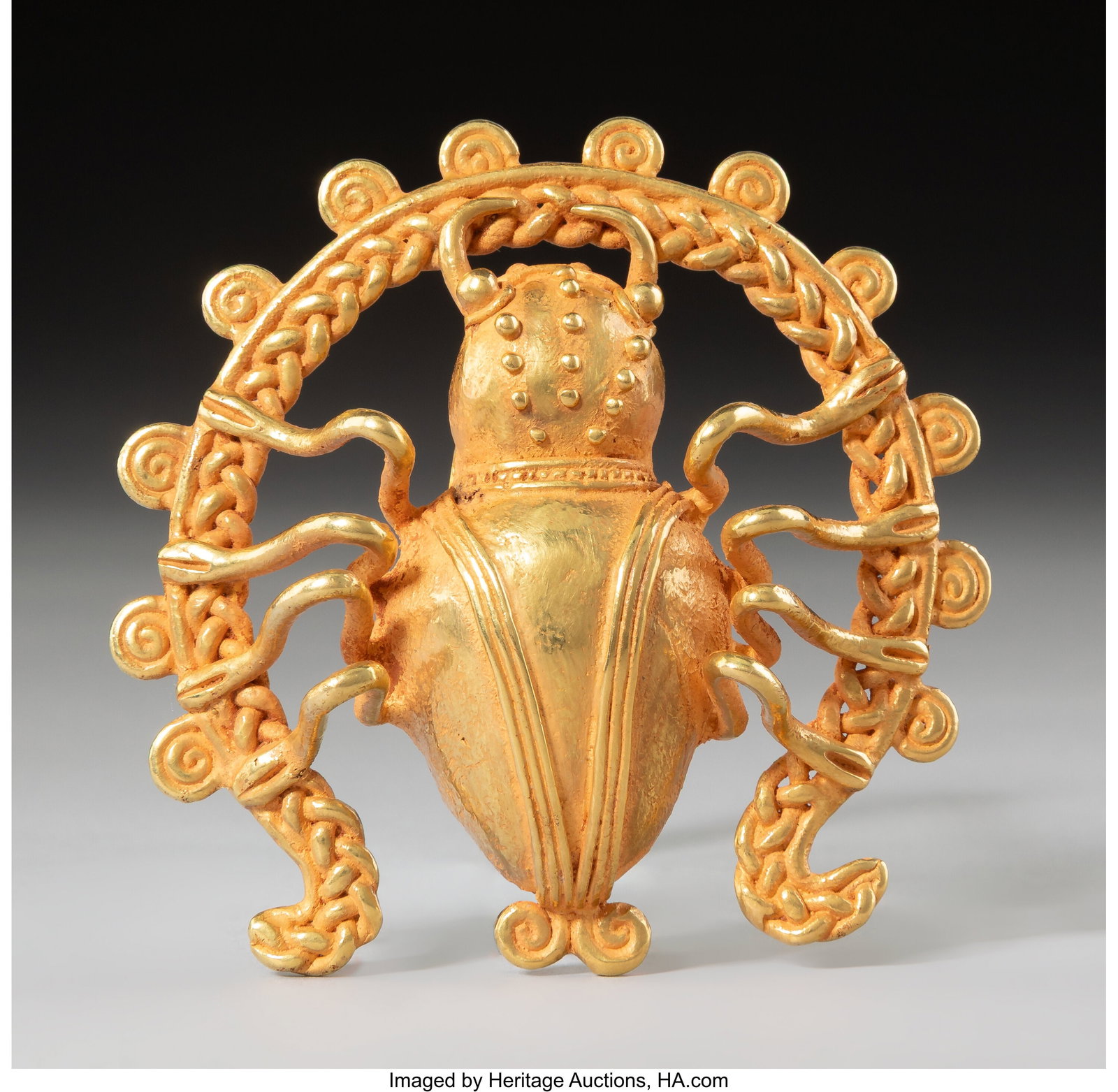 A Gold Arachnid Pendant Panama, probably Coclé (1 of 4)