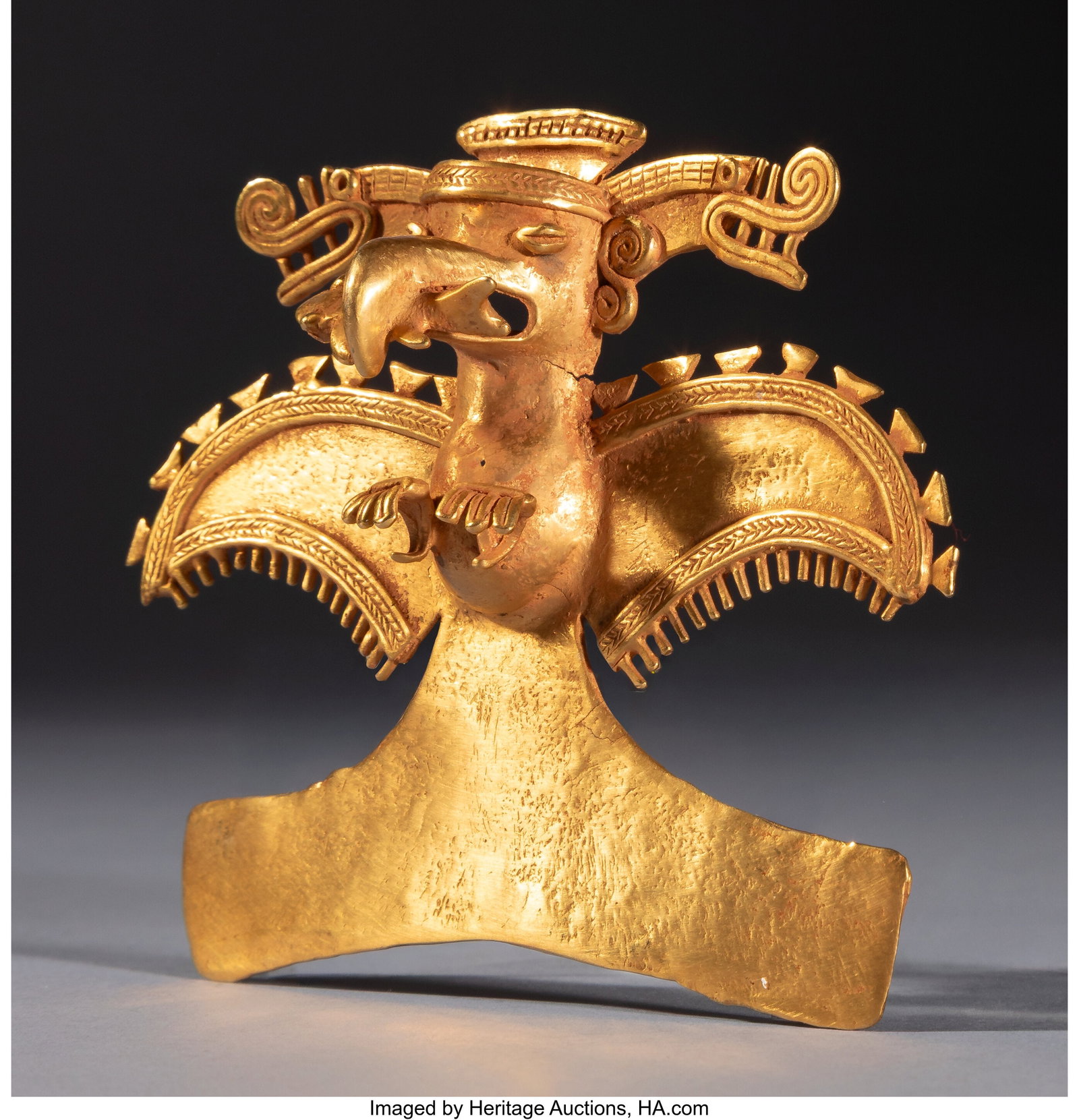 A Veraguas Gold Eagle Pendant Panama,, c. 800-1200 AD (1 of 3)