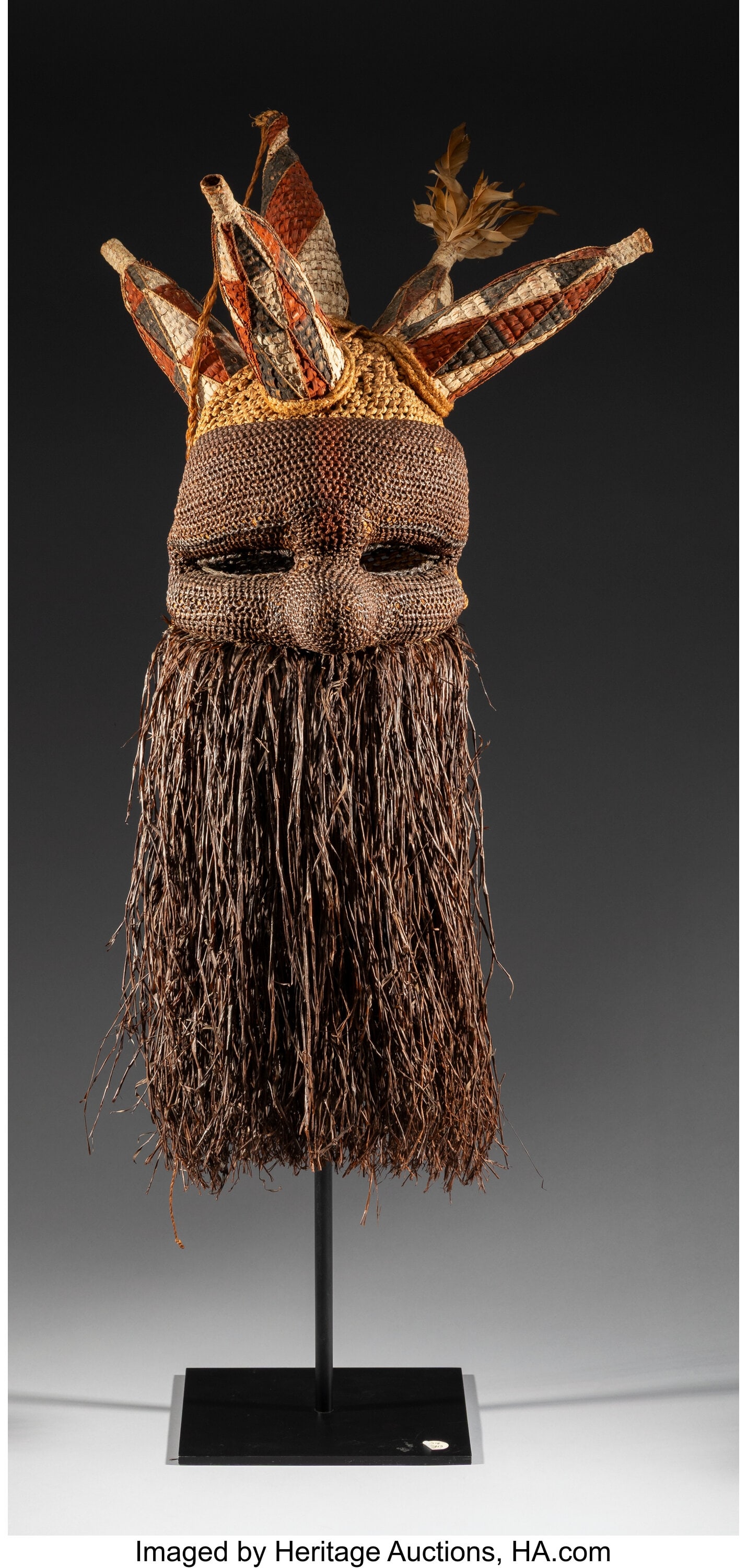 A Powerful Salampasu Male Warrior Society Mask  (1 of 4)