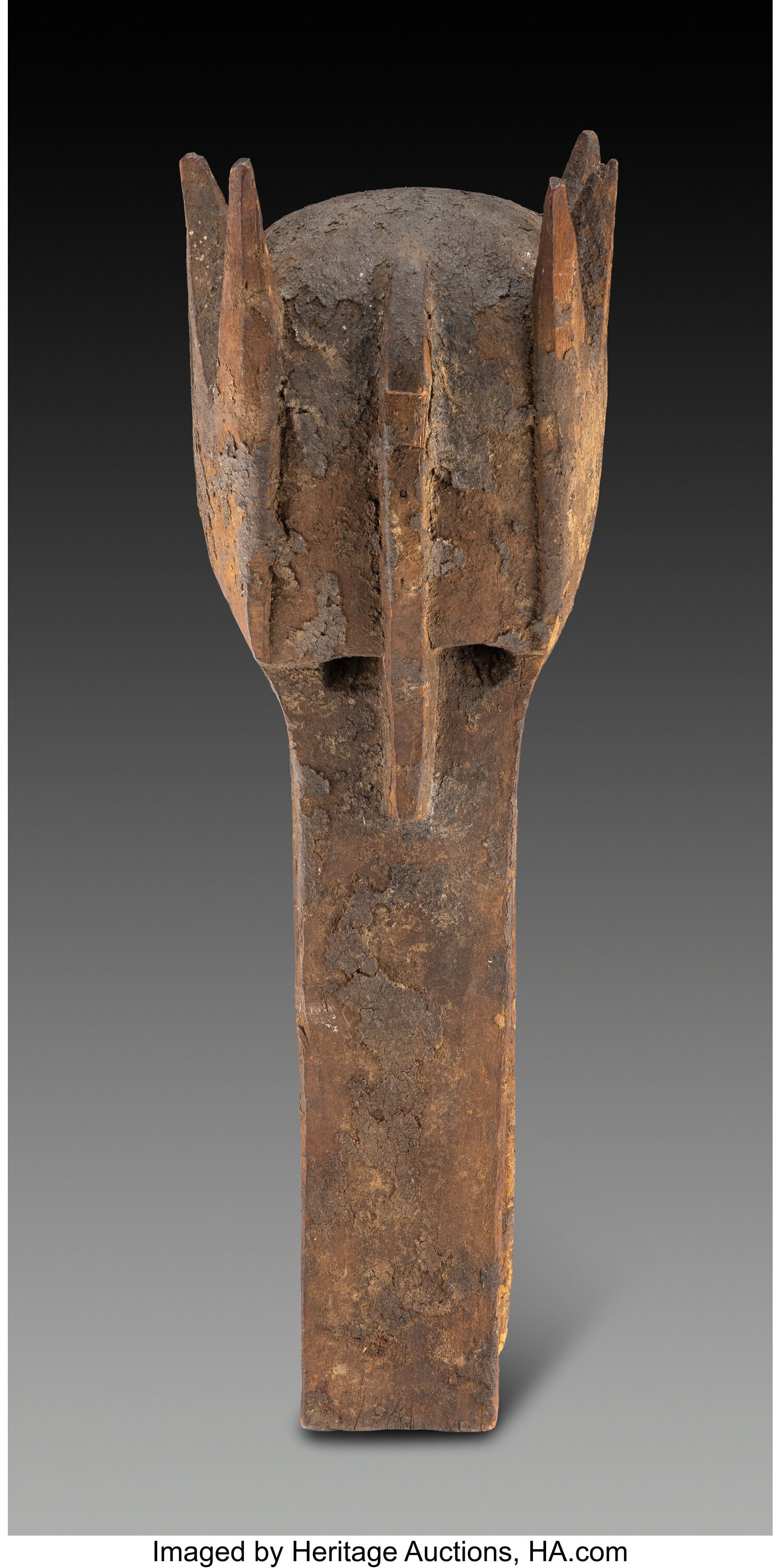 An Important Bambara Helmet Mask, Konokun Kouti: An Important Bambara Helmet Mask, Konokun Koutiala region, Mali, 19th to early 20th century This impressive helmet mask belongs to the powerful sphere of kònò (alt
