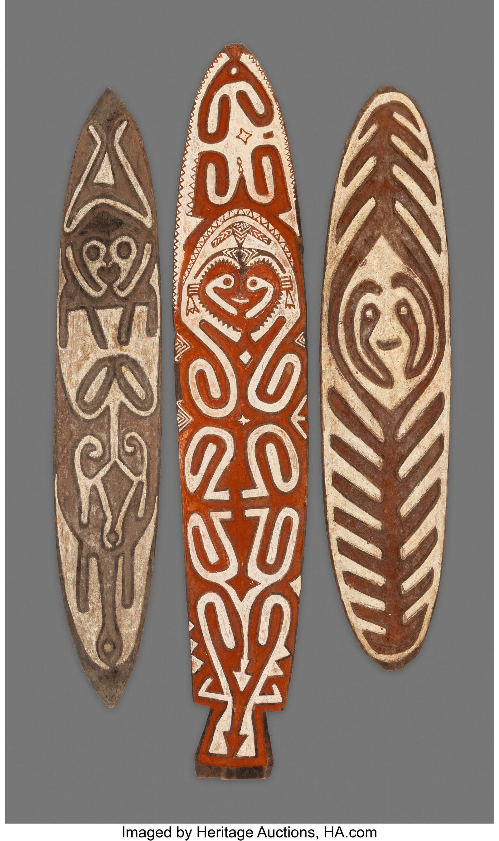 Three Gope Boards Papuan Gulf, Papua New Guinea (1 of 2)