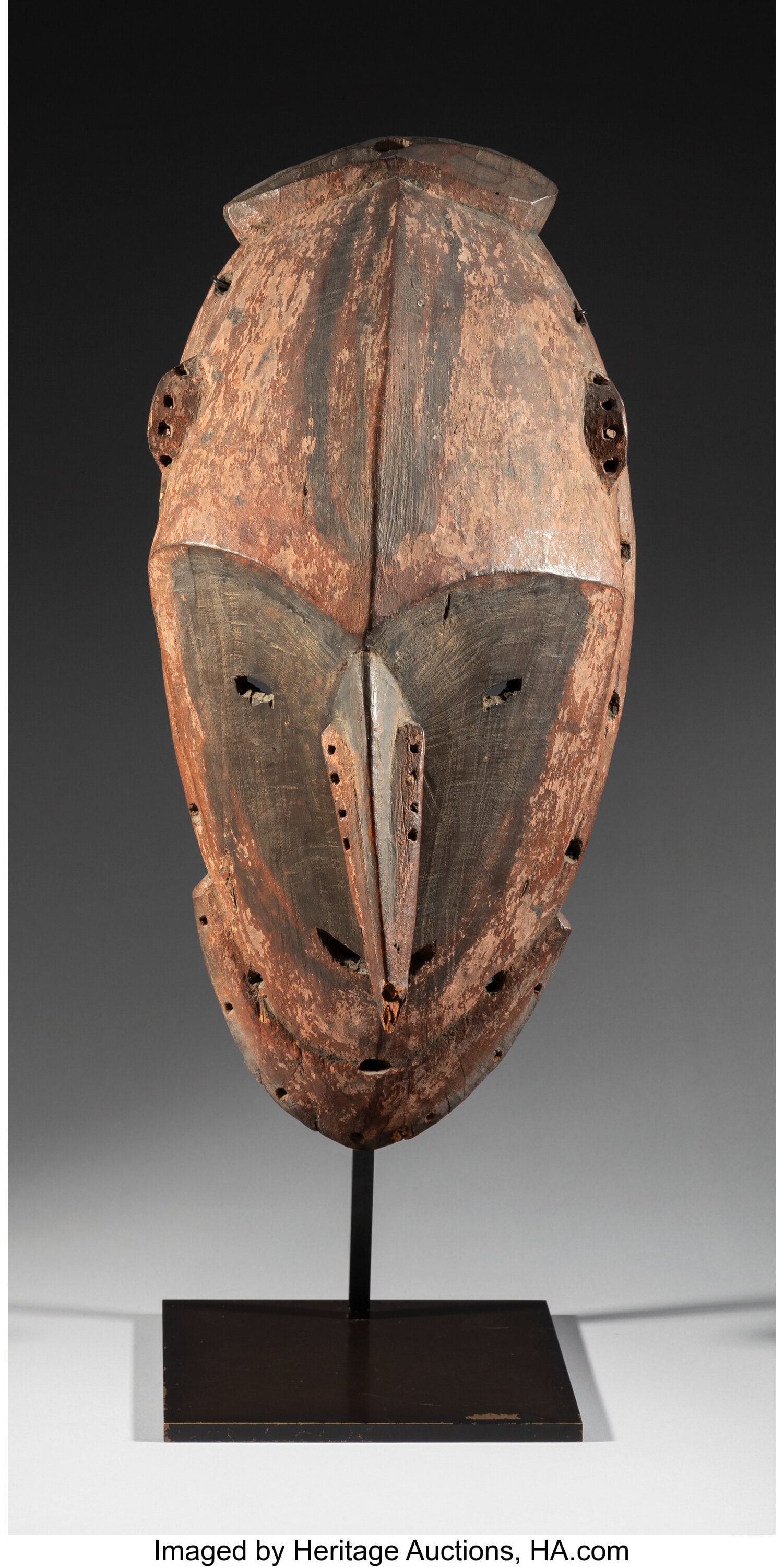 A Distinctive Lower Sepik River Mask Papua New  (1 of 4)