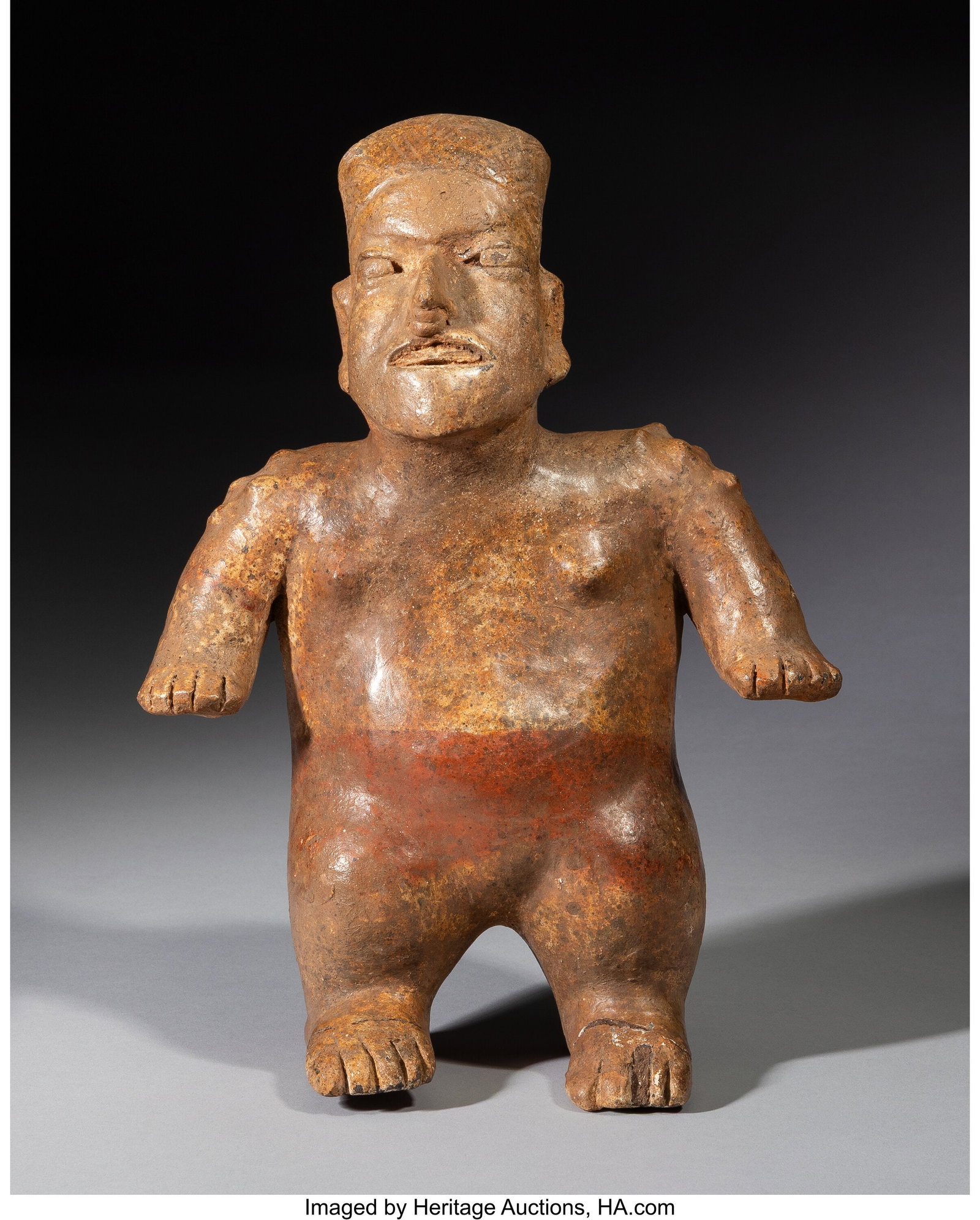 A Nayarit Standing Female Figure Height: 13 in: A Nayarit Standing Female Figure Height: 13 inches HID03101062020 © 2026 Heritage Auctions | All Rights Reserved www.HA.com/TexasAuctioneerLicenseNotice